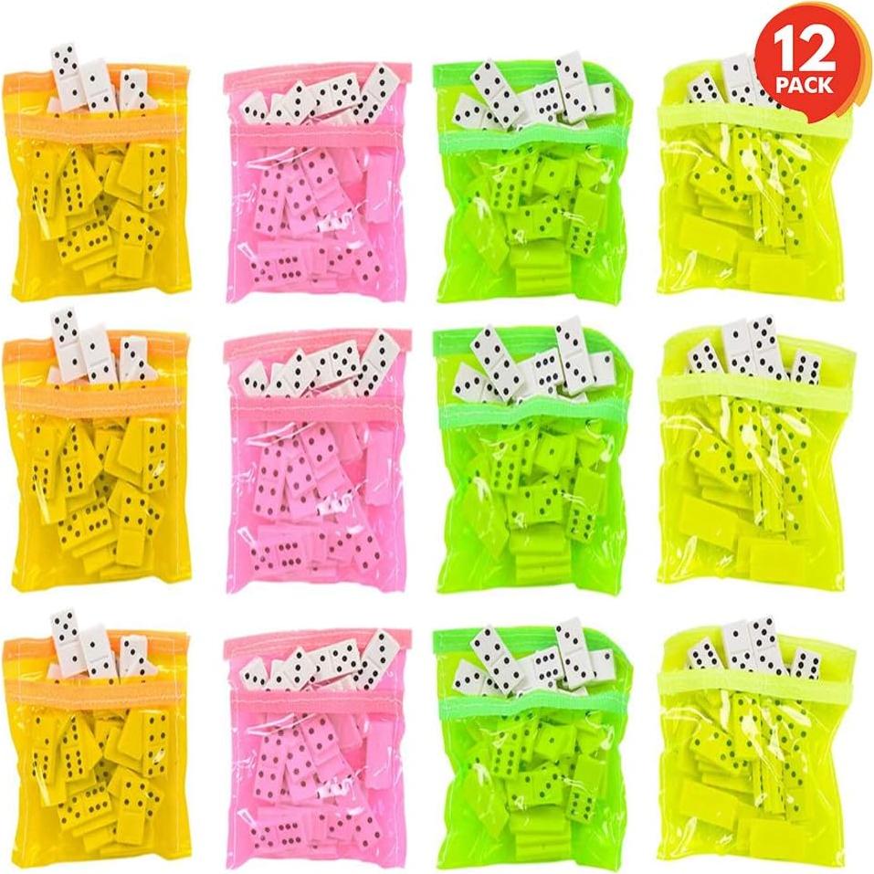 Juego de Dominó ArtCreativity - 12 Paquetes de 28 Piezas