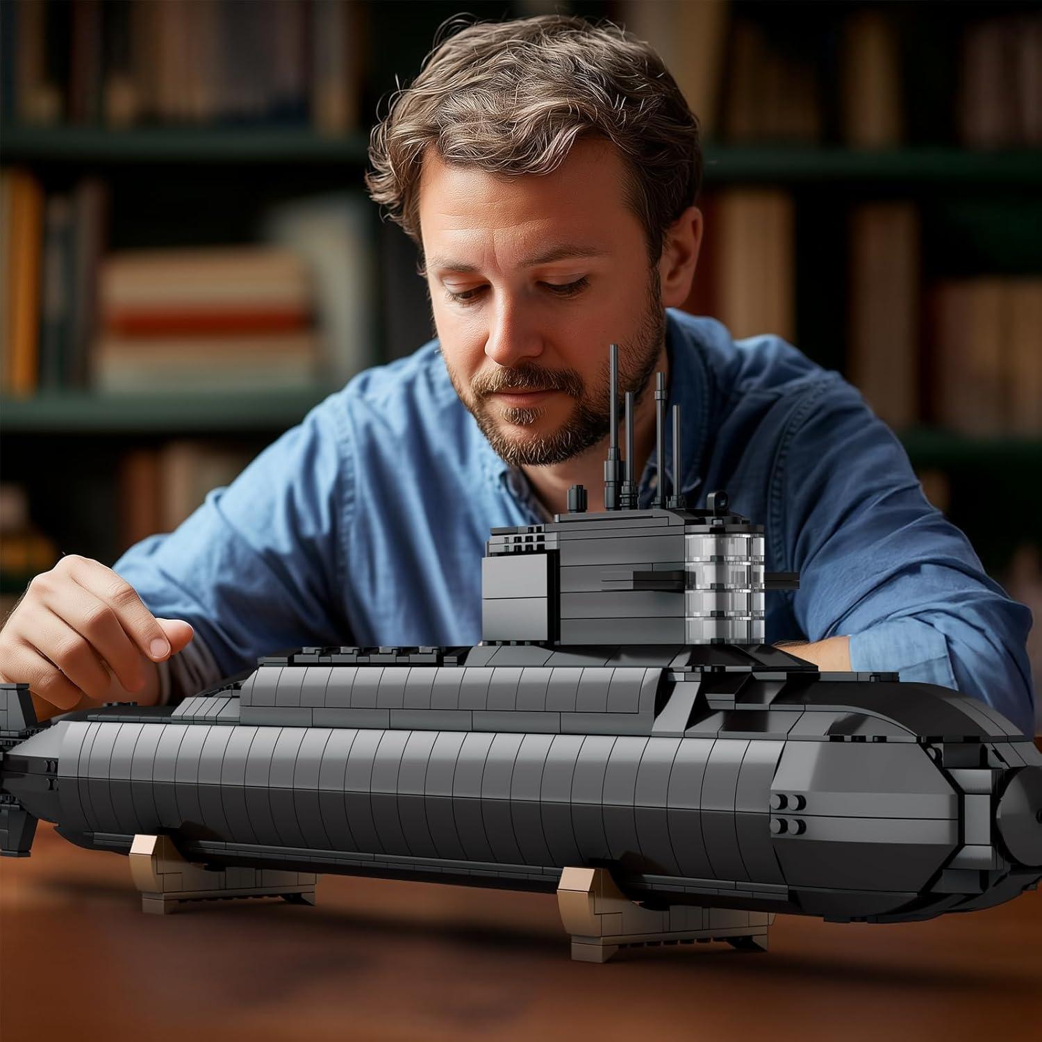 Kit de Construcción Submarino Nuclear Reobrix 1498 Piezas