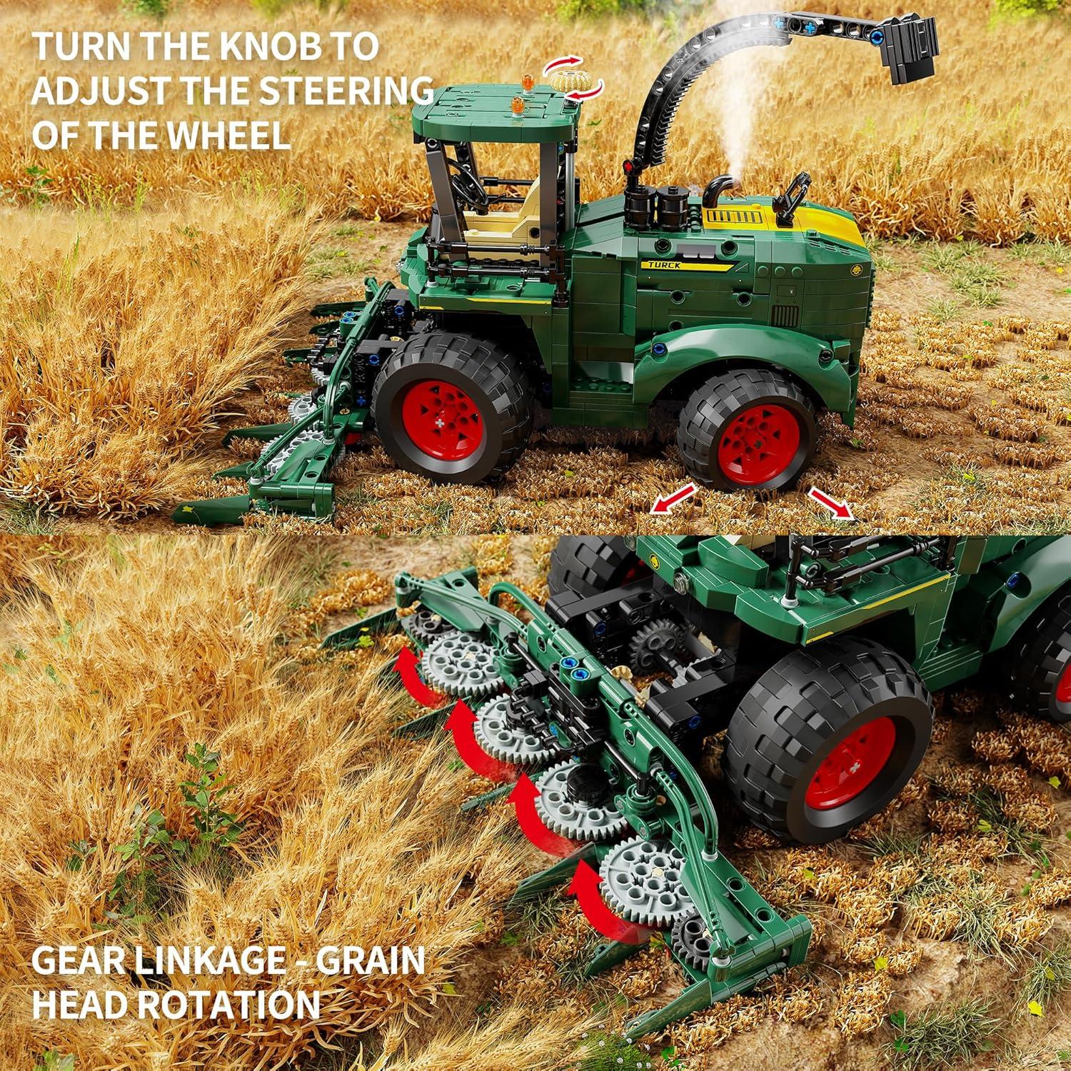 Conjunto de Bloques de Construcción Tractor Granja TYCOLE 1162 Piezas