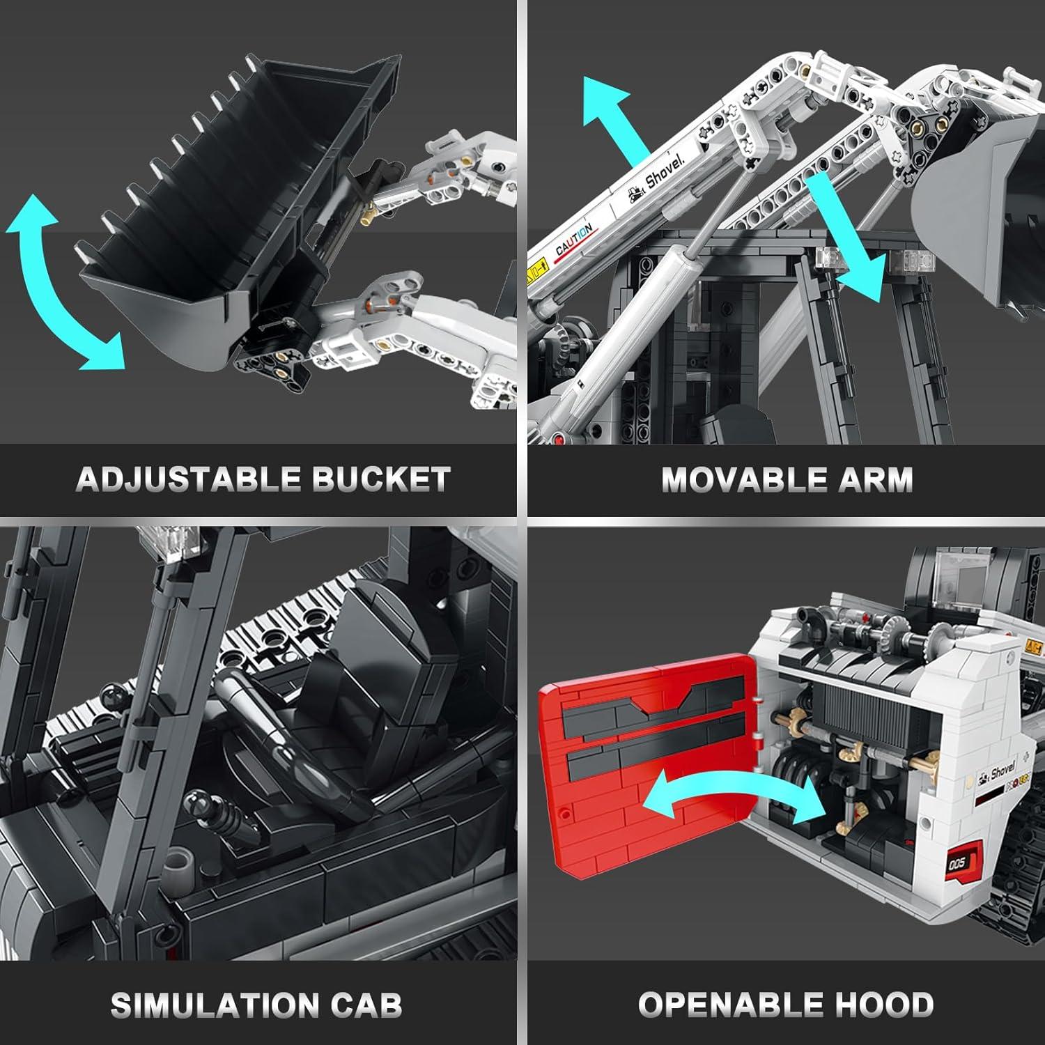 Conjunto de Bloques de Construcción Bobcat 22004 - 1227 PCS