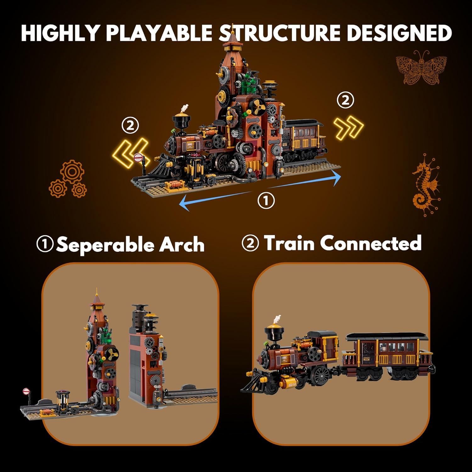 Juego de Bloques de Construcción Steampunk TAIKONLAB 1252 Piezas