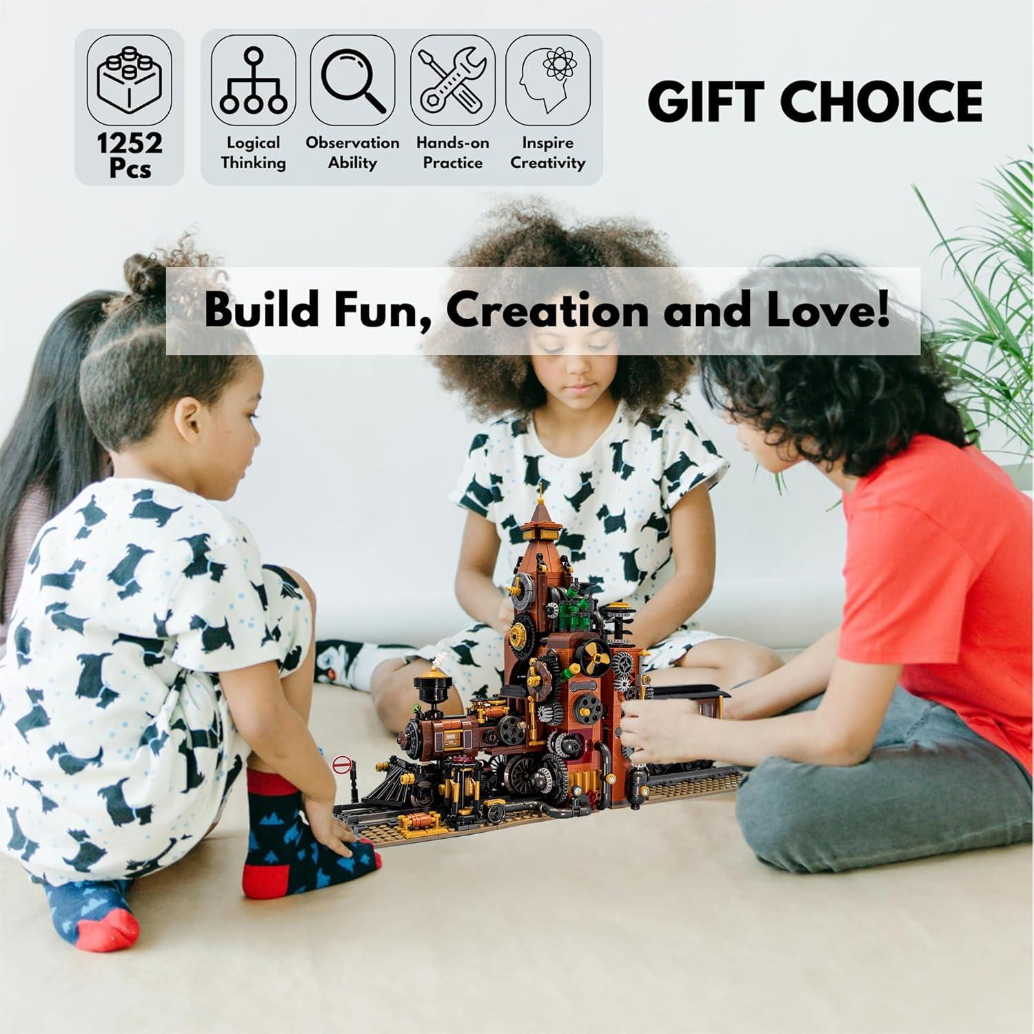 Juego de Bloques de Construcción Steampunk TAIKONLAB 1252 Piezas