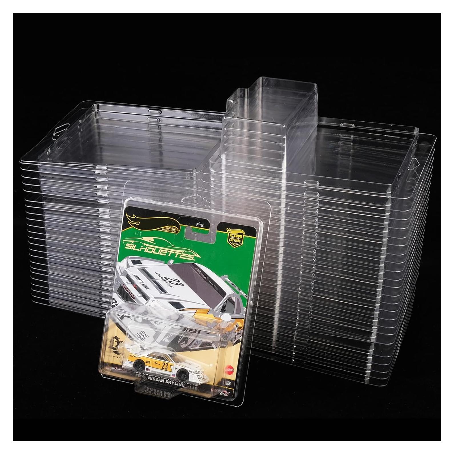 12 Estuches Protectores Premium Hot Wheels 0.75MM PET Claro