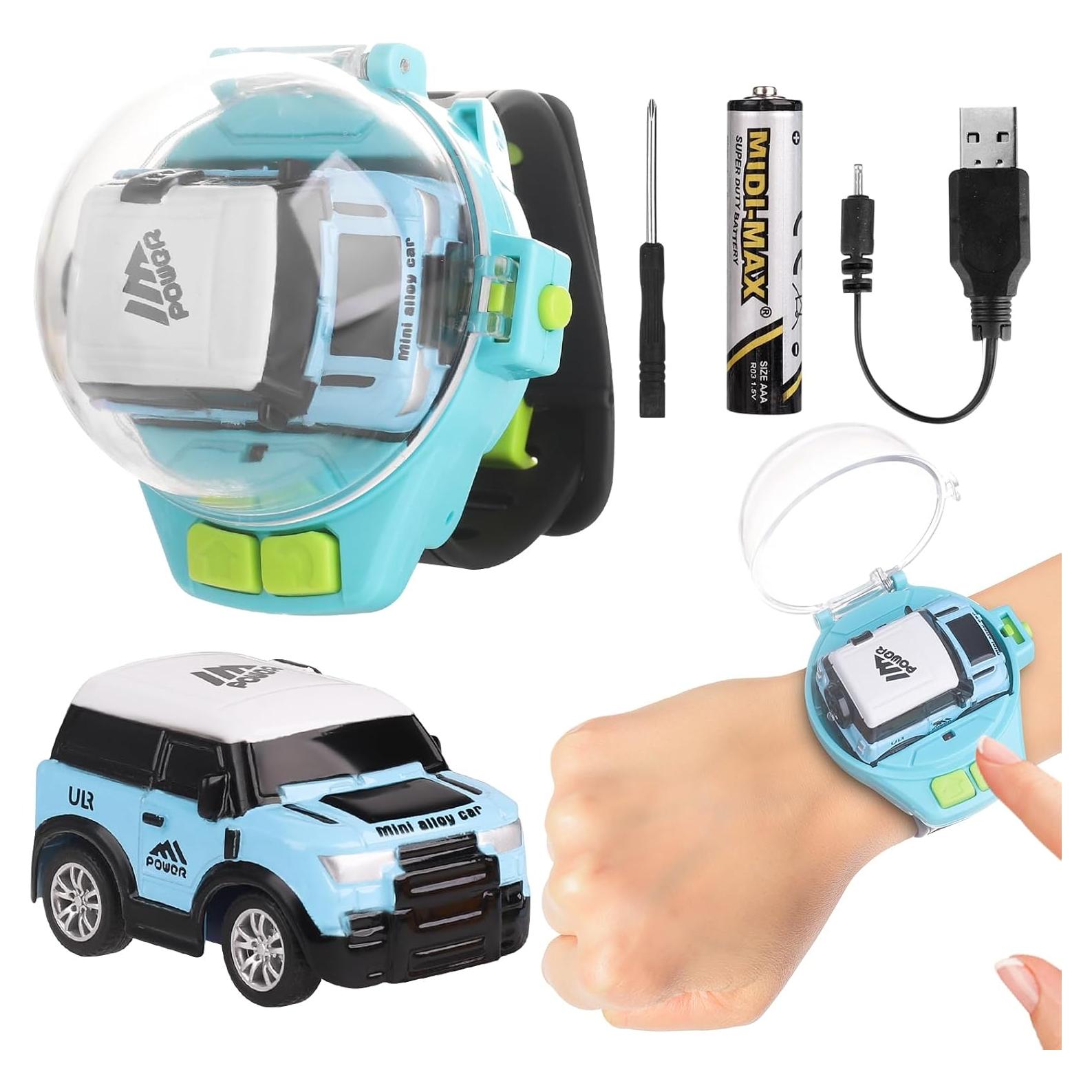 Reloj Control Remoto Coche Juguete SitertCF Azul y Blanco
