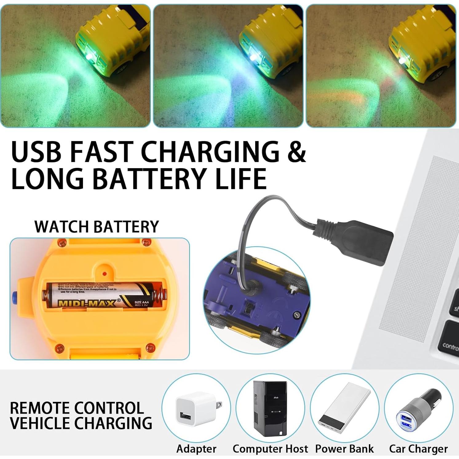 Reloj Control Remoto Coche Juguete SitertCF Azul y Blanco