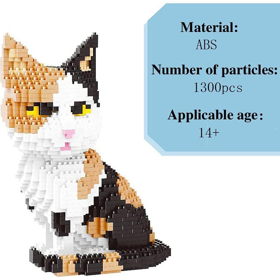 Mini Bloques de Construcción Gato Colorido 1300PCS ISeeSee