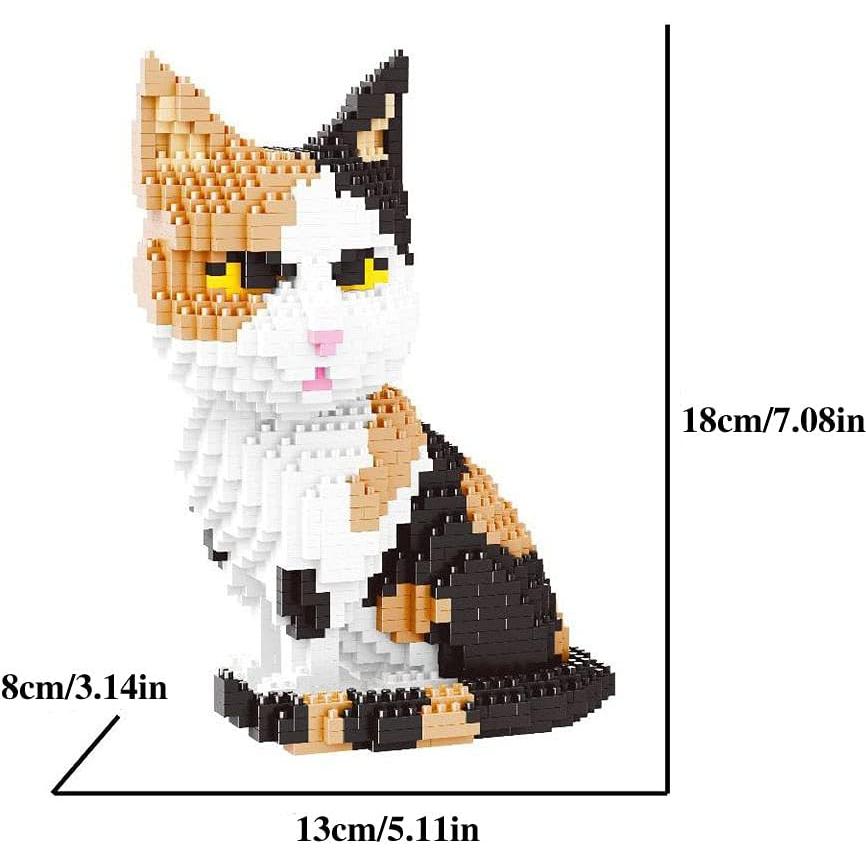 Mini Bloques de Construcción Gato Colorido 1300PCS ISeeSee