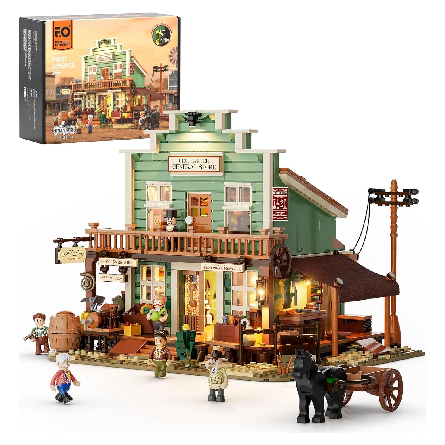 Set de Ladrillos de Construcción FUNWHOLE 1895 Piezas Oeste