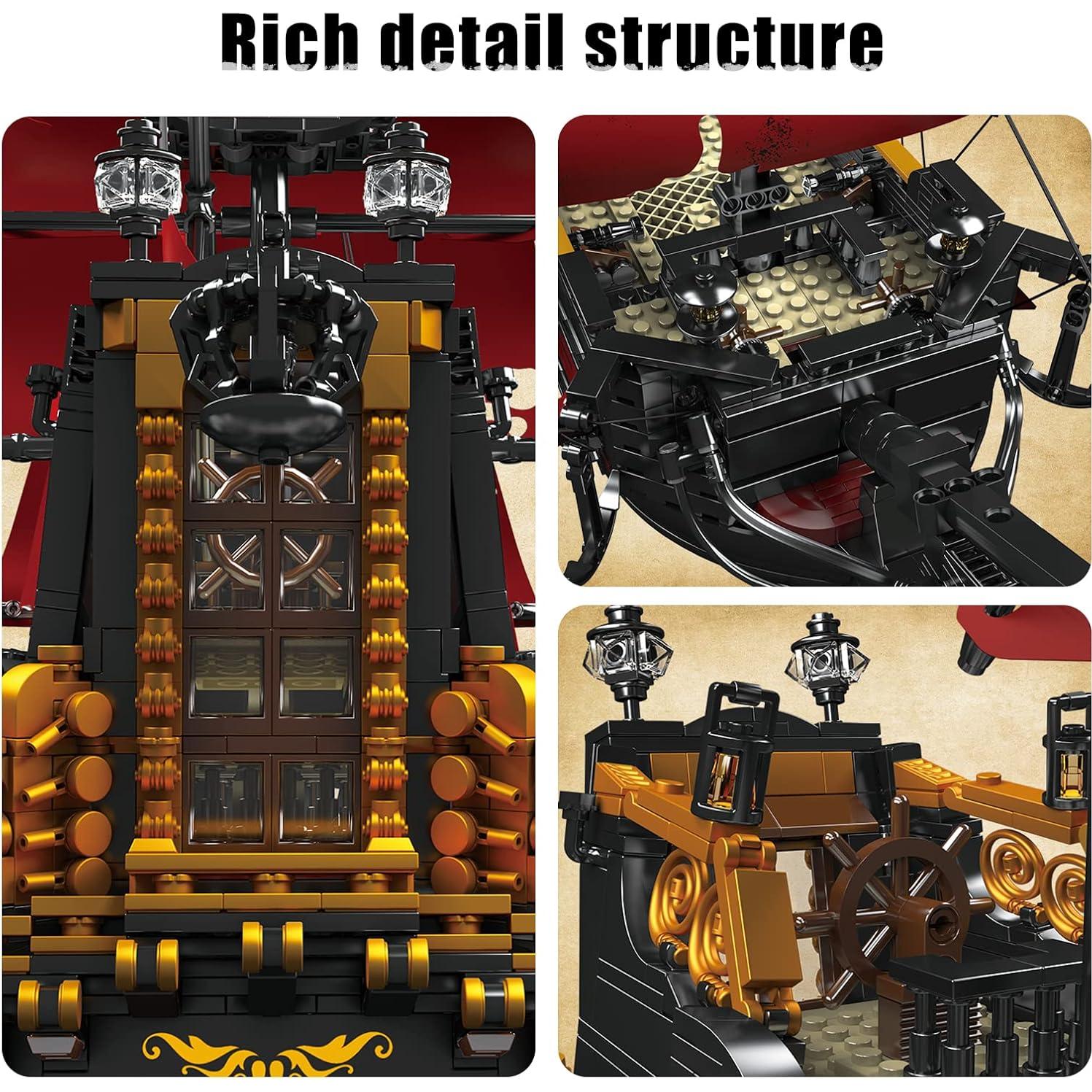 Mould King 13109 Barco Pirata La Venganza de la Reina Anna 3139 Piezas