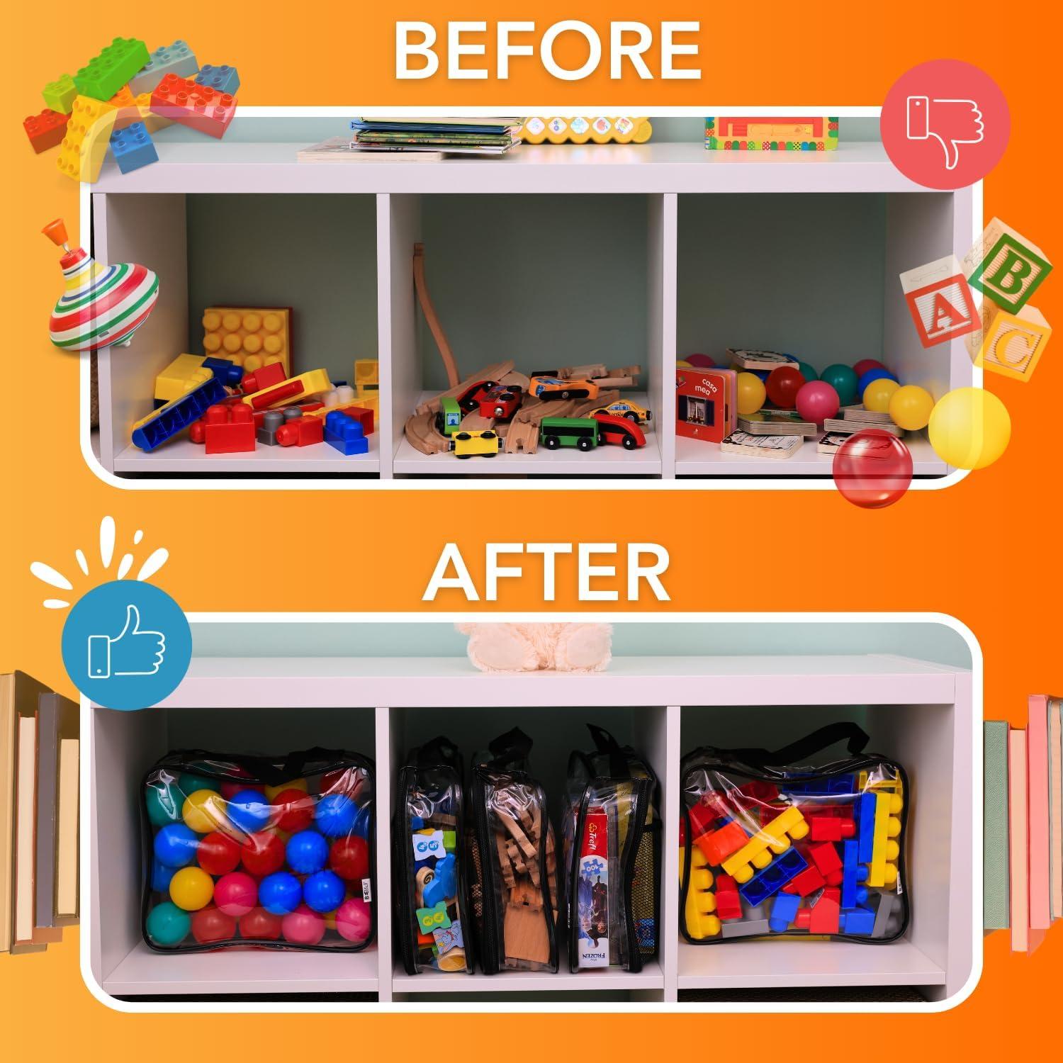 Paquete de 5 Bolsas de Almacenamiento Beebiji 30.48x24.13cm PVC