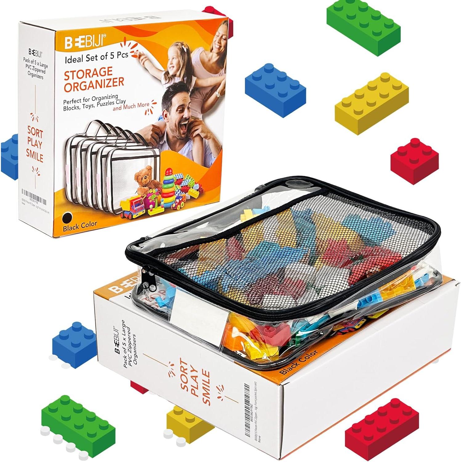 Paquete de 5 Bolsas de Almacenamiento Beebiji 30.48x24.13cm PVC