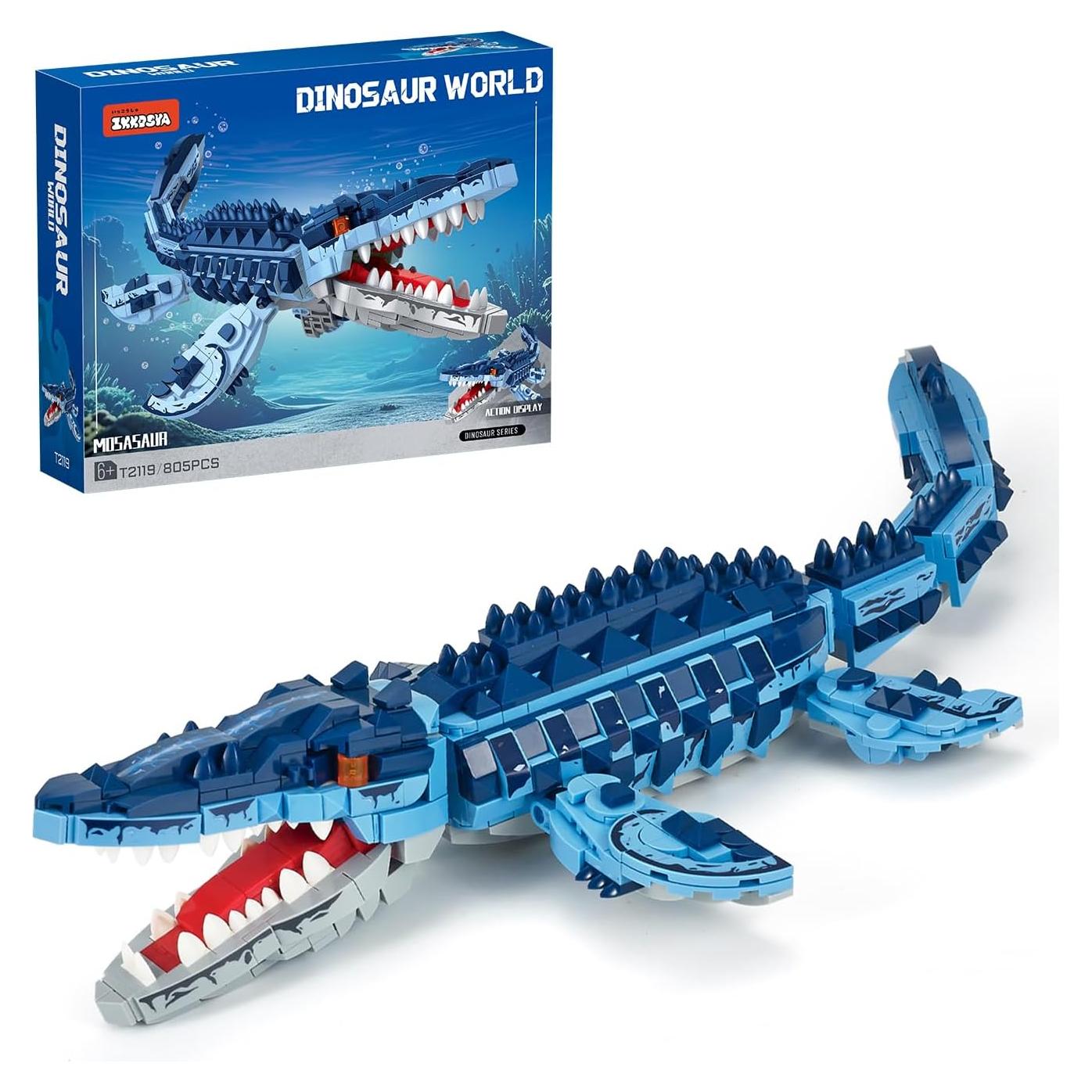 Conjunto de Construcción Mosasaurio IKKOSYA 805 Piezas
