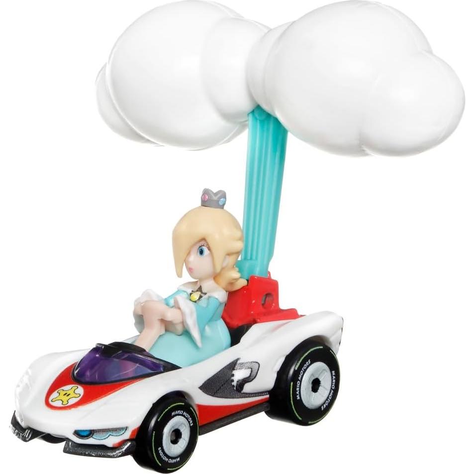 Hot Wheels Mario Kart Rosalina P-Wing con Cloud Glider