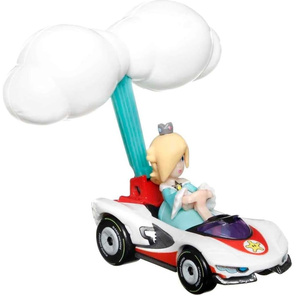 Hot Wheels Mario Kart Rosalina P-Wing con Cloud Glider