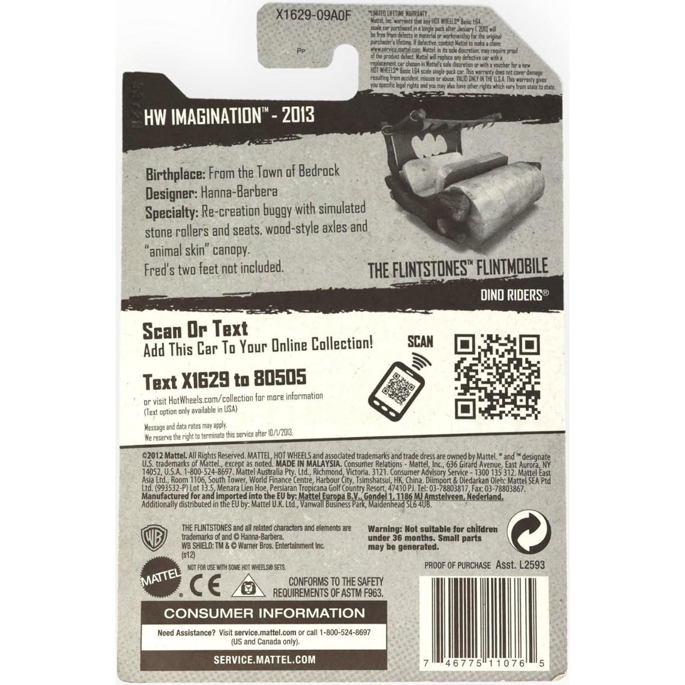 Auto de Juguete Hot Wheels Los Picapiedra Flintmobile 1:64