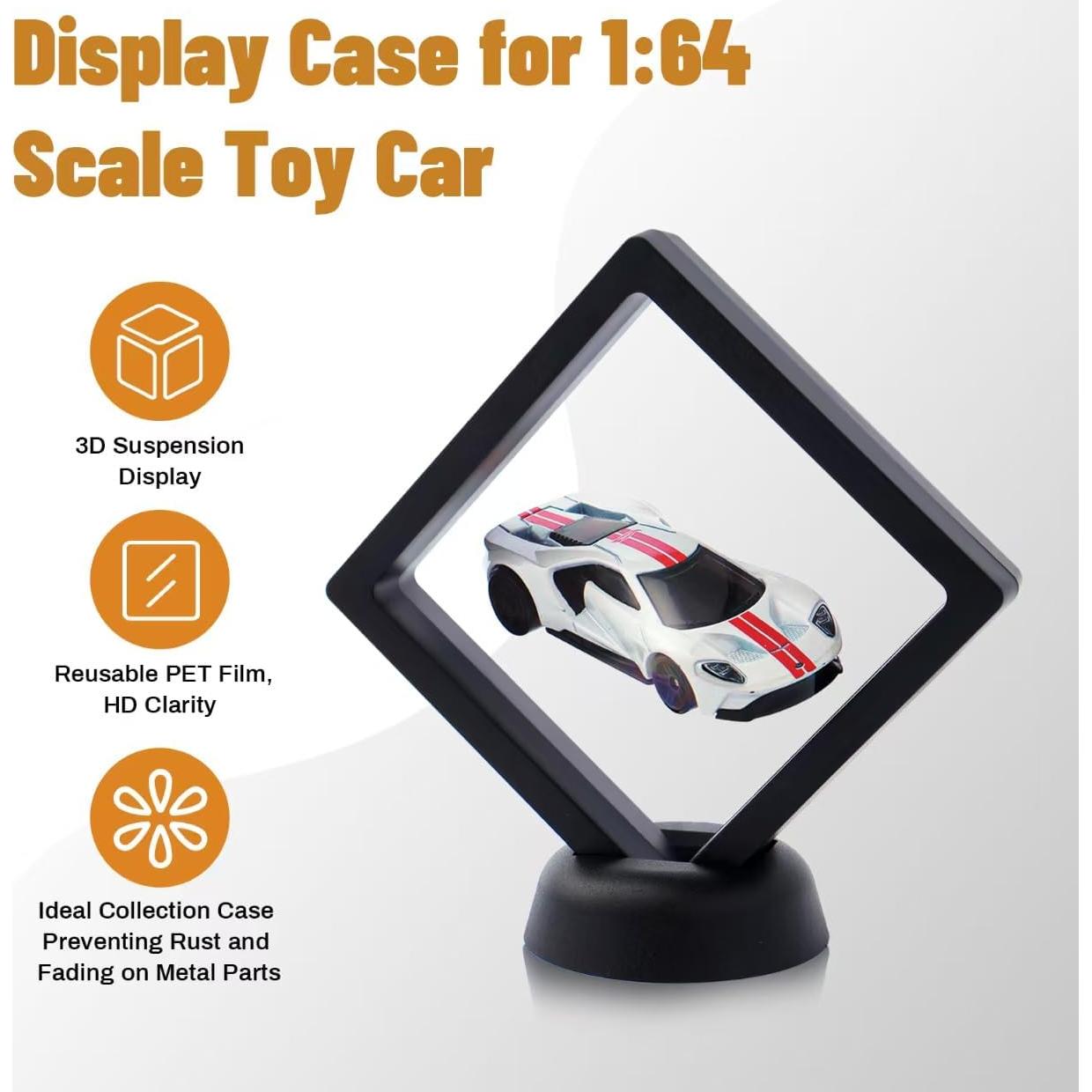 Estuche de exhibición 3D Hot Wheels Galumo 1:64 con base antideslizante