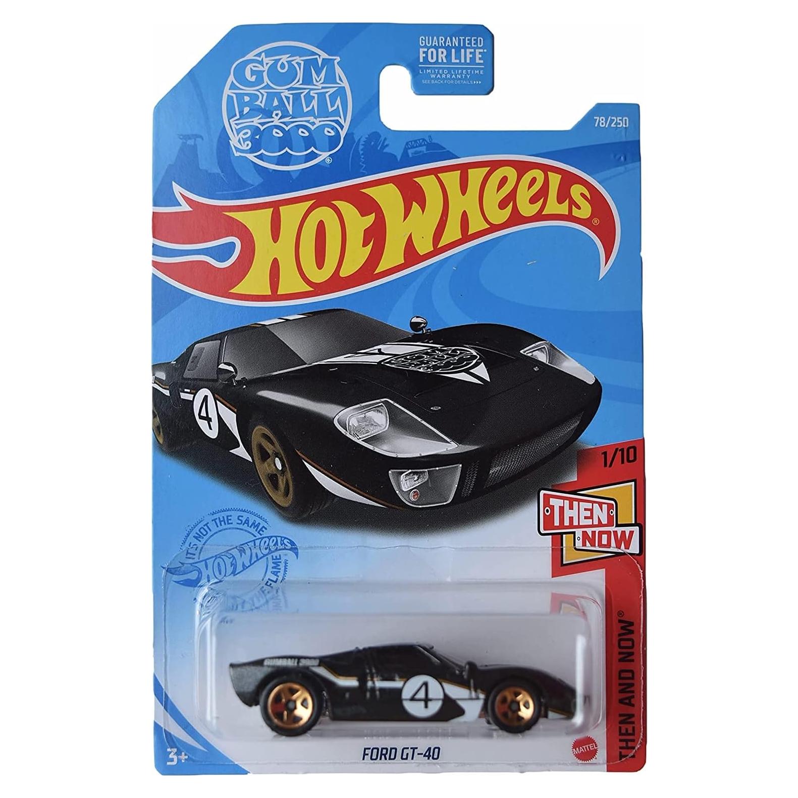 Hot Wheels Ford GT-40 Negro 1:64 Escala 78/250