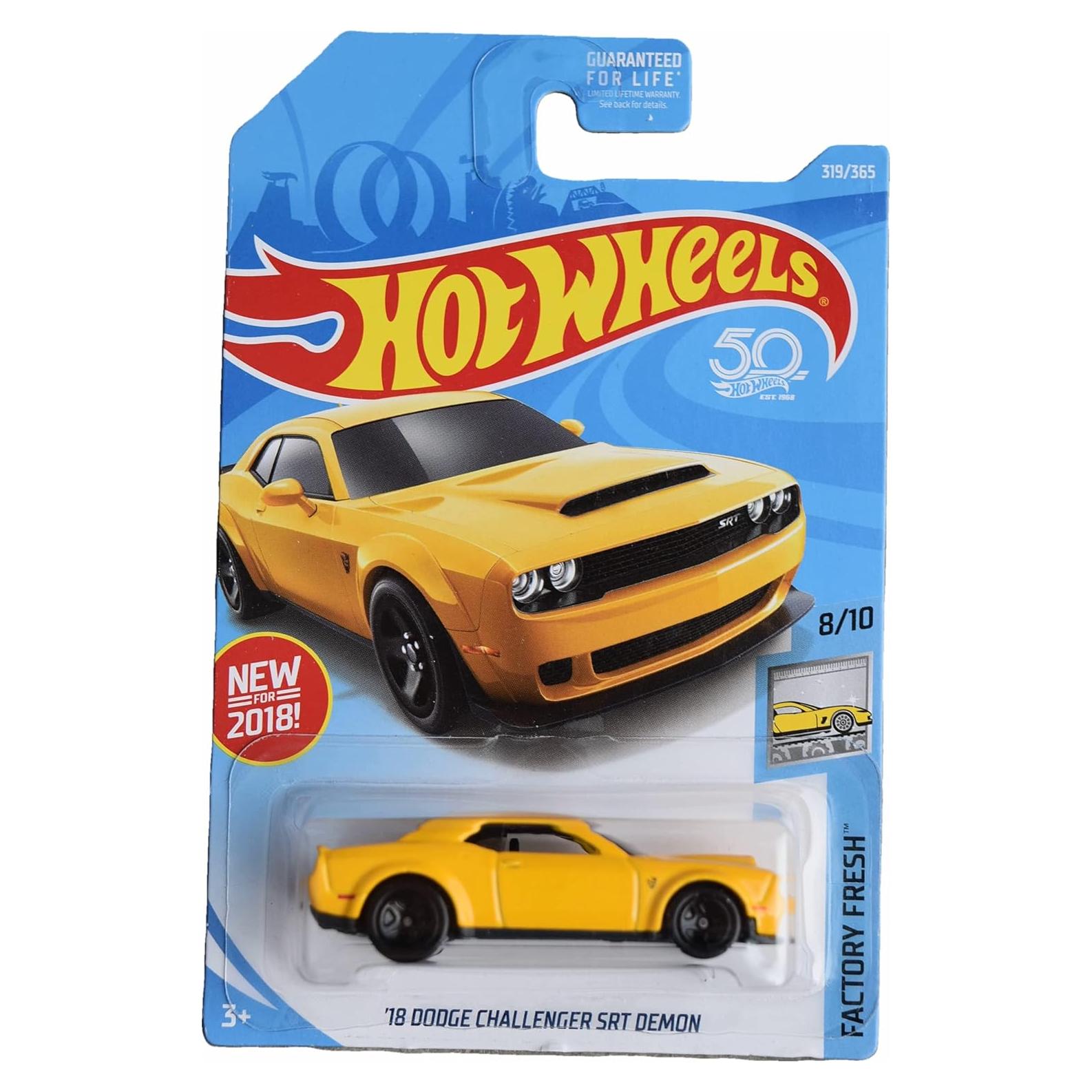 Hot Wheels Dodge Challenger SRT Demon 1:64 Amarillo