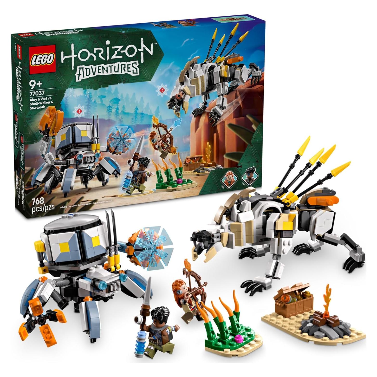 LEGO Aventuras en Horizon: Aloy y Varl vs. Shell-Walker 77037