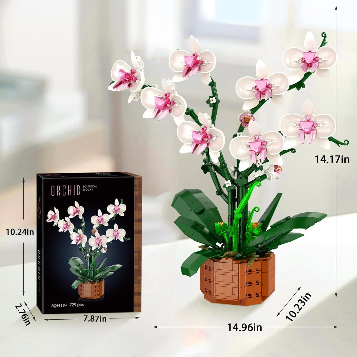 Juego de Bloques de Construcción Bilinott Orquídea 729 Piezas