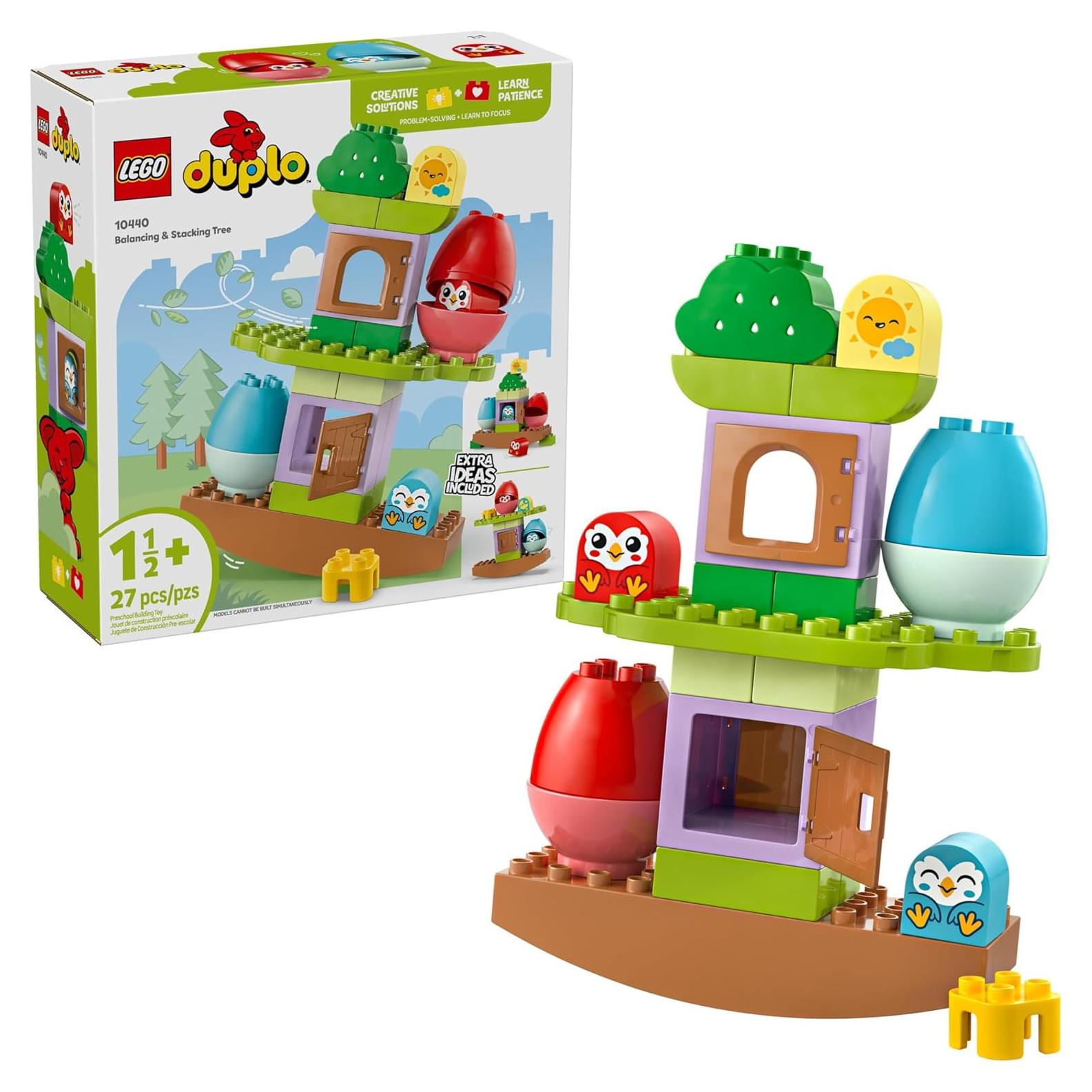 LEGO DUPLO Árbol de Equilibrio y Apilamiento 10440 - Juguete Educativo para Niños de 18 Meses