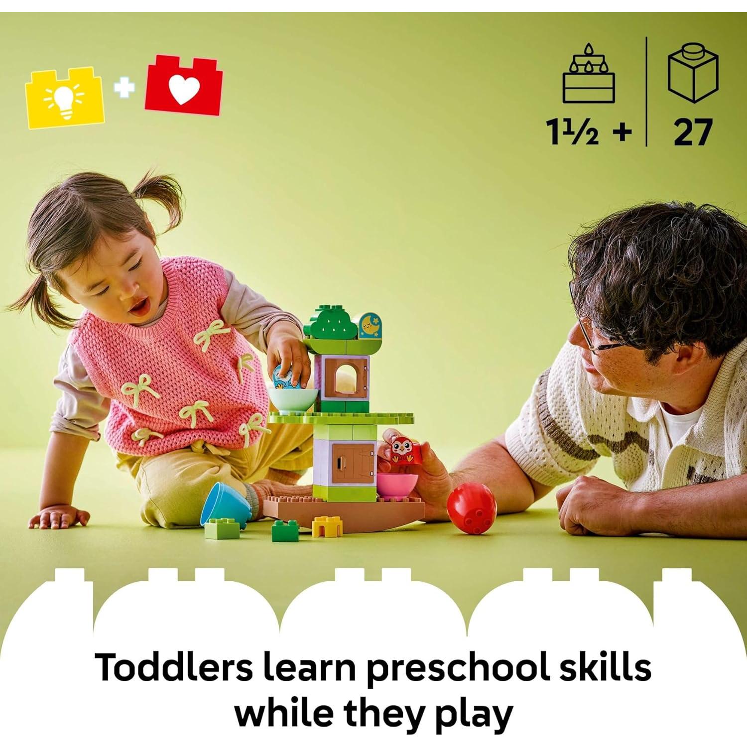 LEGO DUPLO Árbol de Equilibrio y Apilamiento 10440 - Juguete Educativo para Niños de 18 Meses