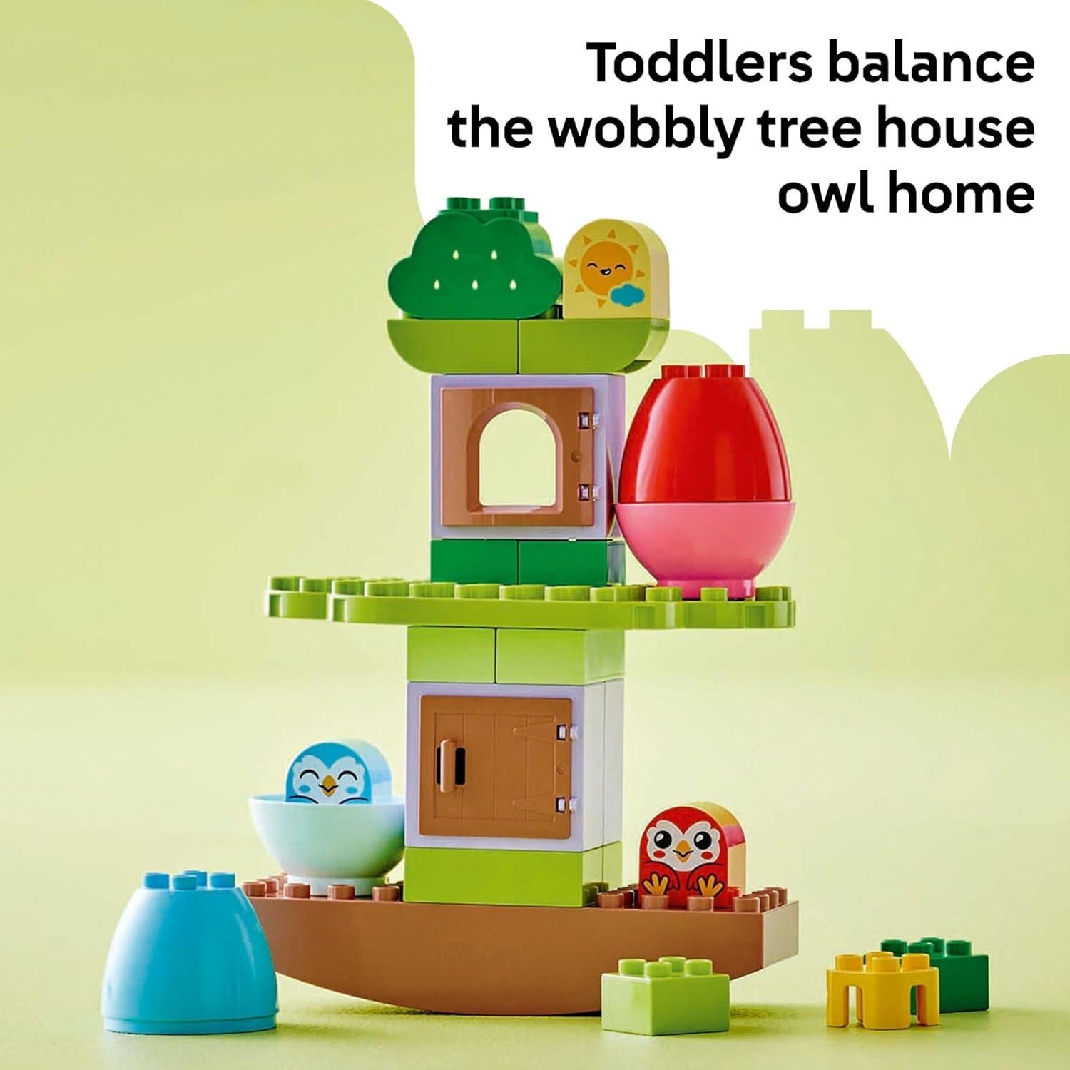 LEGO DUPLO Árbol de Equilibrio y Apilamiento 10440 - Juguete Educativo para Niños de 18 Meses