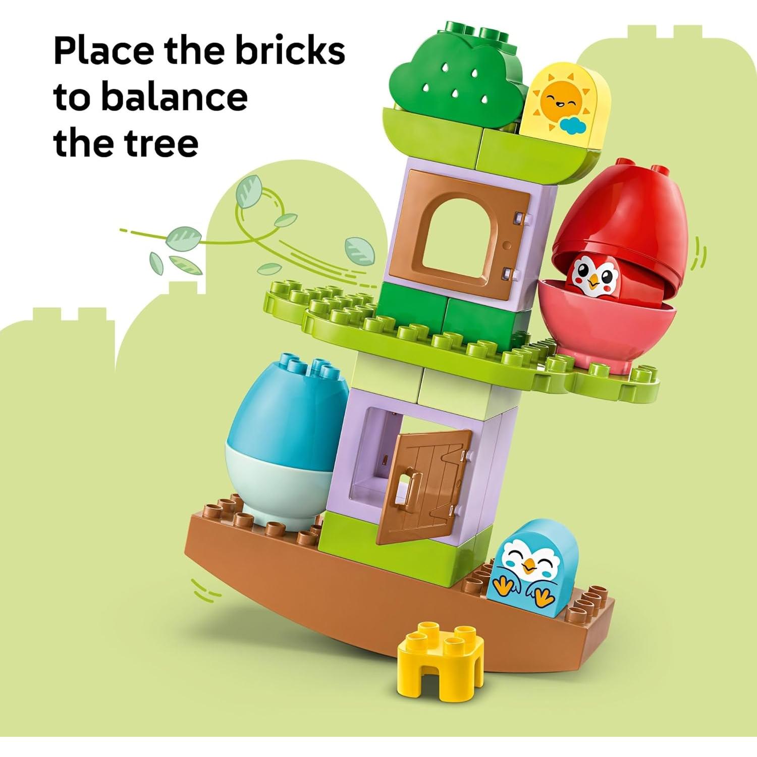 LEGO DUPLO Árbol de Equilibrio y Apilamiento 10440 - Juguete Educativo para Niños de 18 Meses