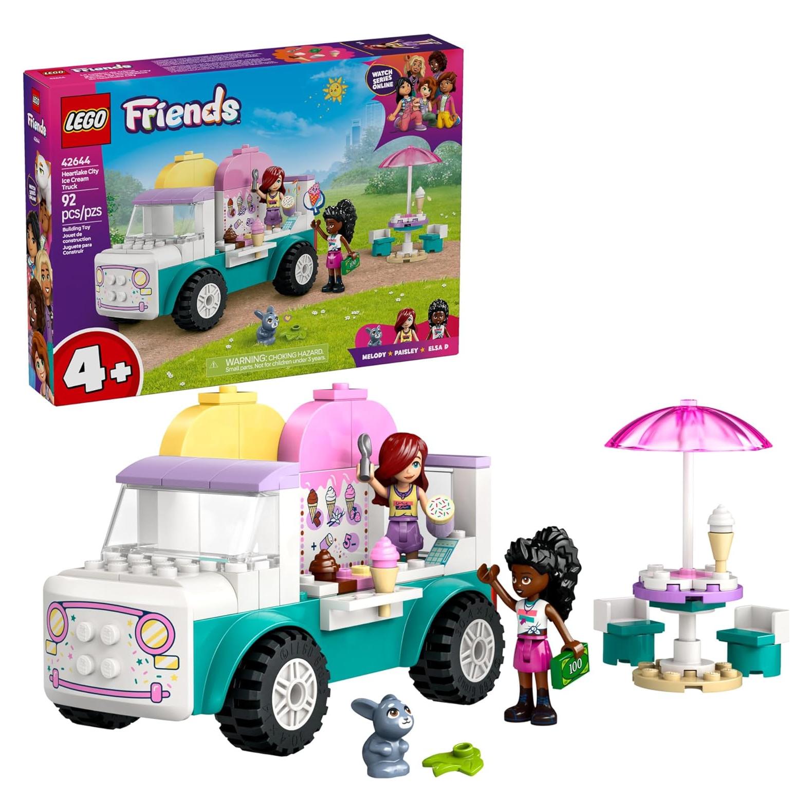 Camión de Helados LEGO Friends 42644 - Juguete de Construcción 92 Piezas
