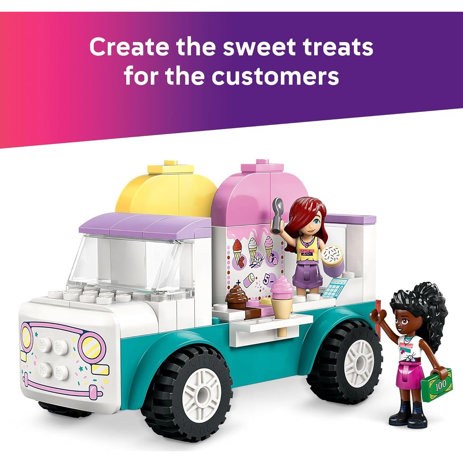 Camión de Helados LEGO Friends 42644 - Juguete de Construcción 92 Piezas