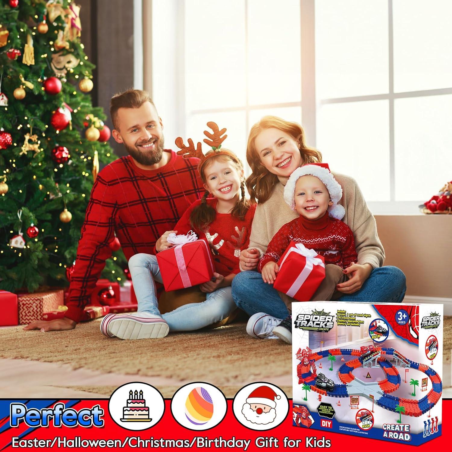 Pista de Autos de Carreras M SANMERSEN 212 Piezas 3+ Años