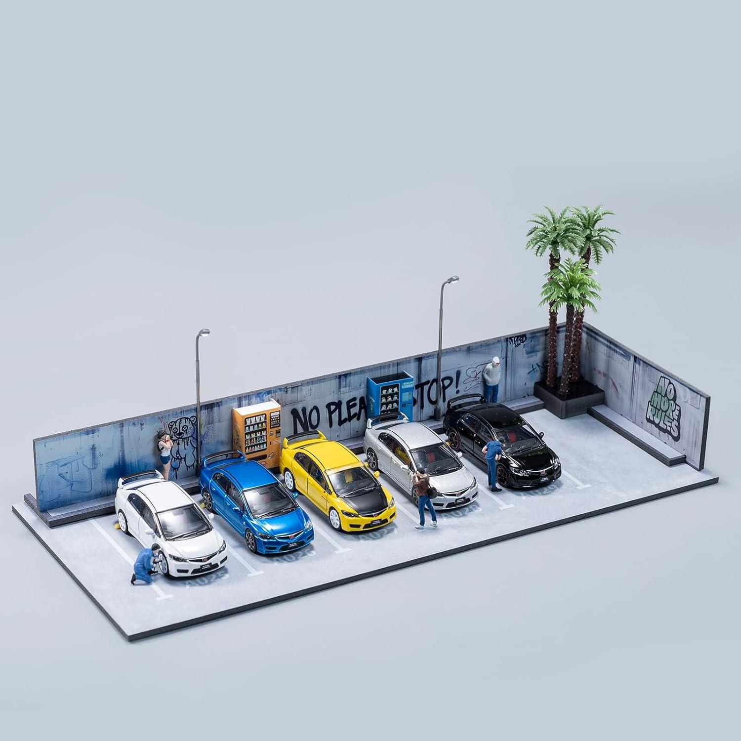 Estante para Hot Wheels con luces LED - 5 espacios 1/64