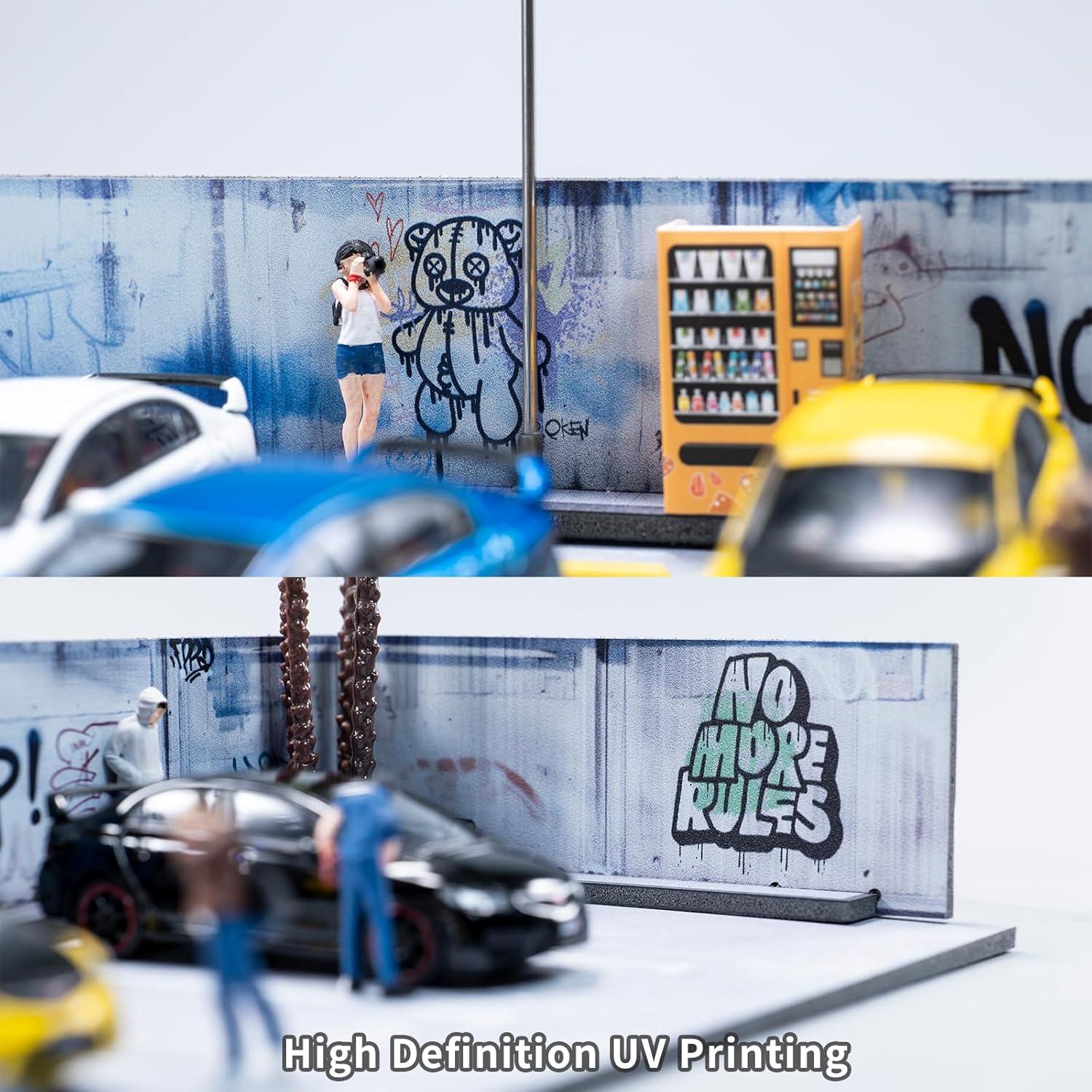 Estante para Hot Wheels con luces LED - 5 espacios 1/64