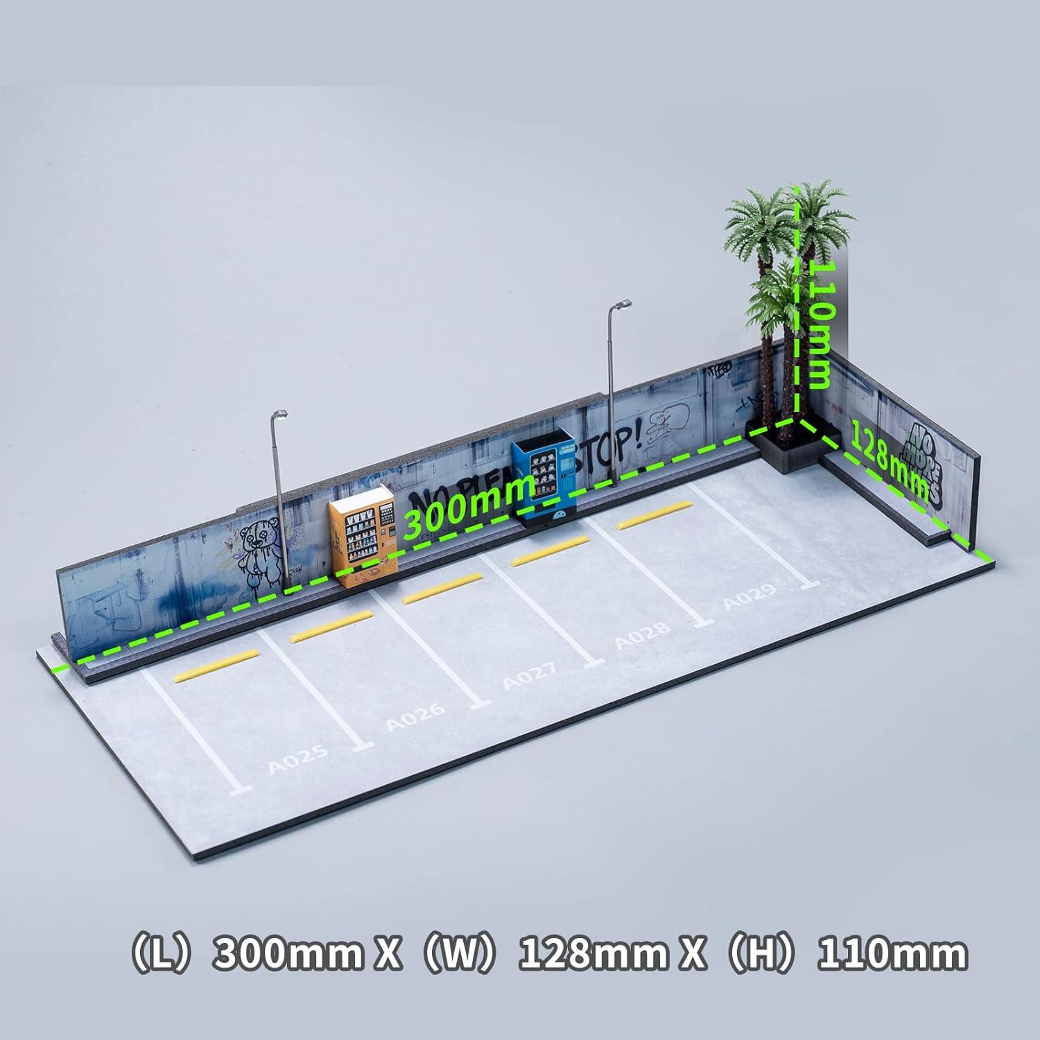 Estante para Hot Wheels con luces LED - 5 espacios 1/64