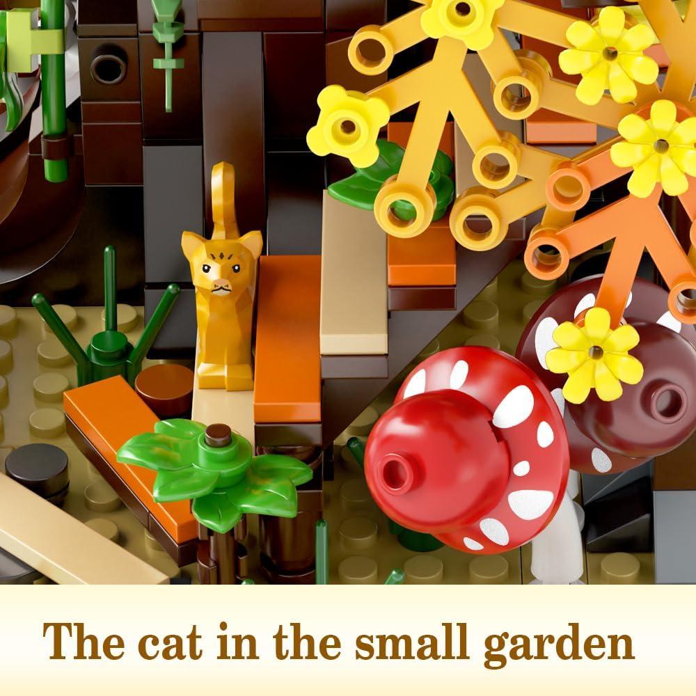 Conjunto de Bloques de Construcción Casa de Árbol LED 1877pcs