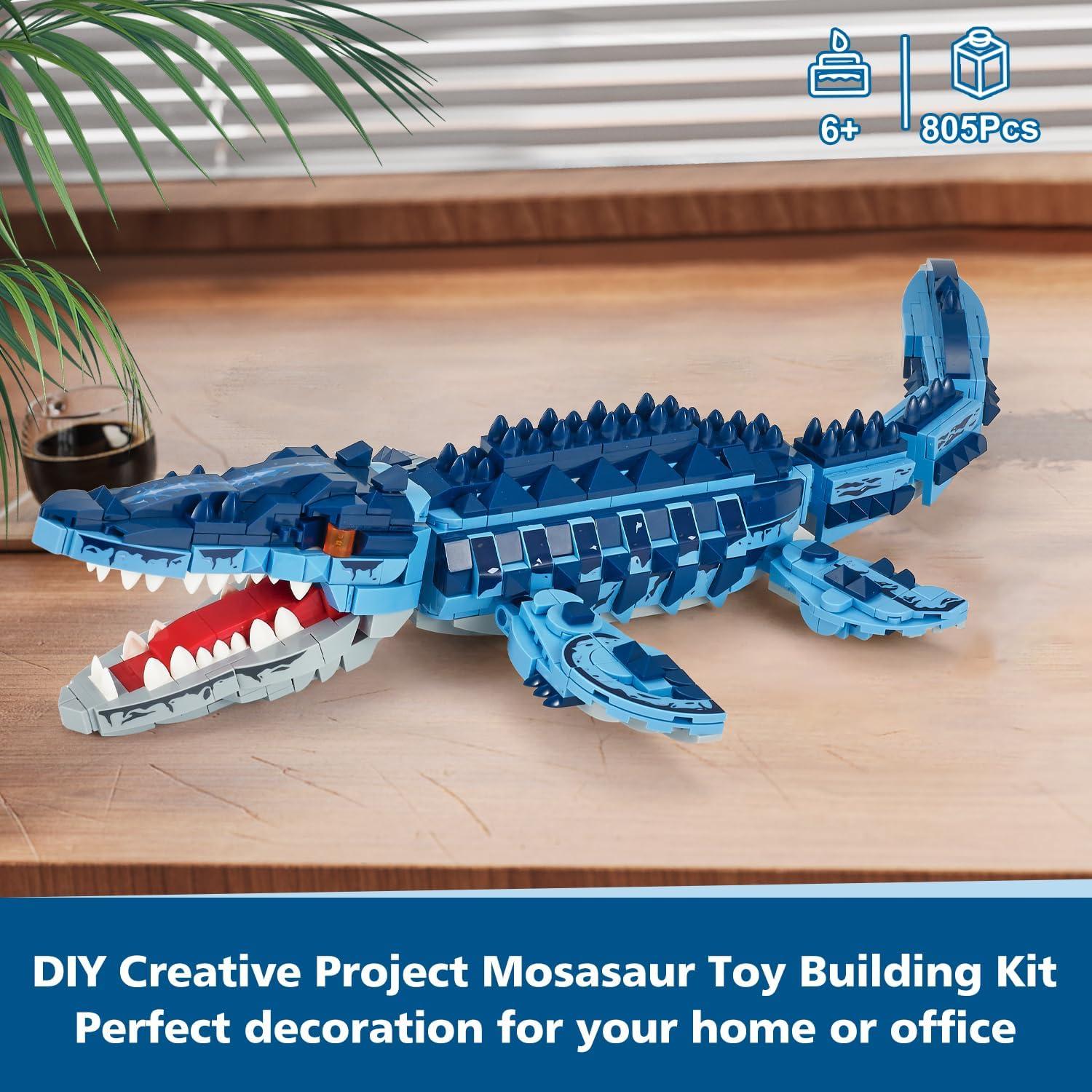 Set de Construcción Mosasaurio WinGift 805 Piezas STEM