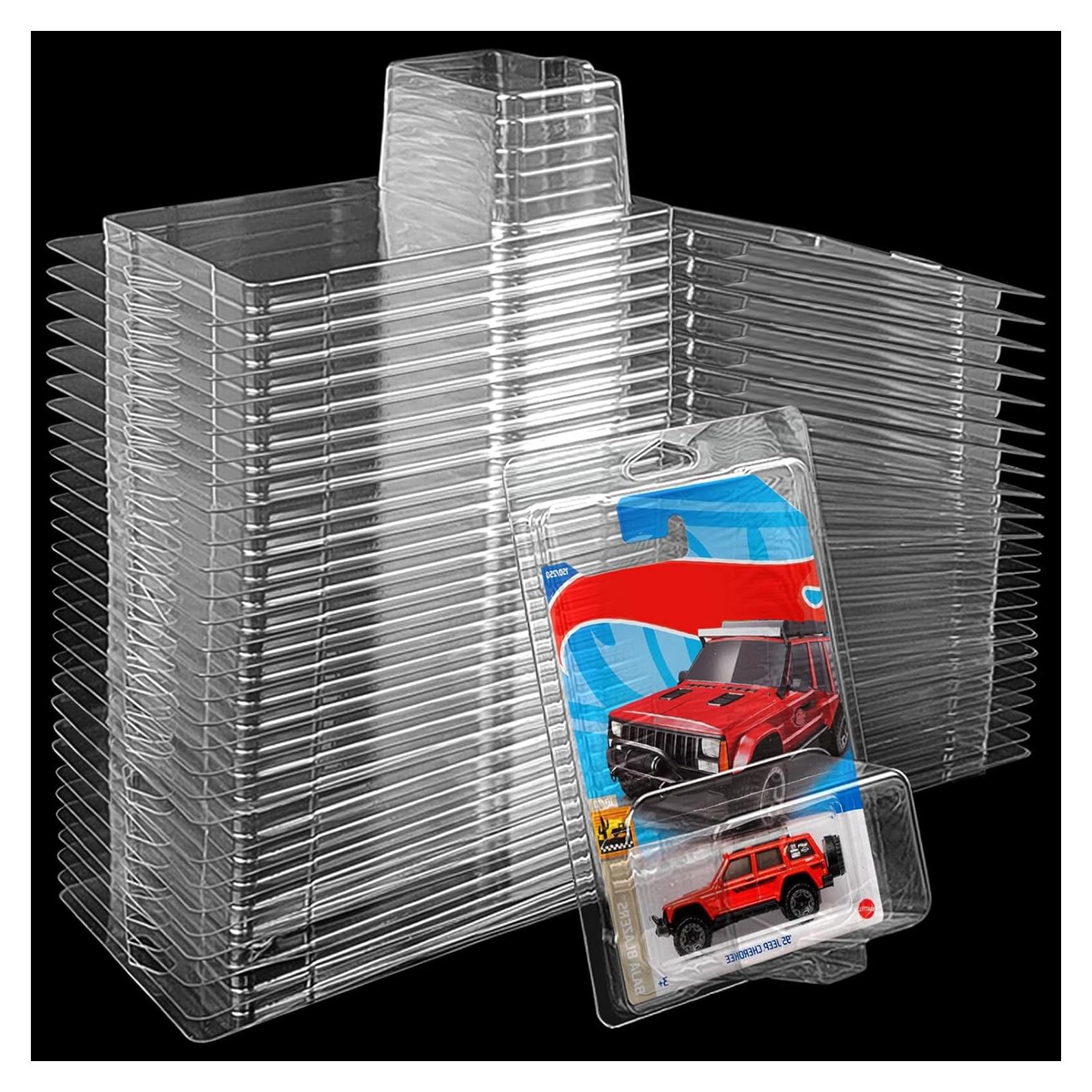 30 Fundas Protectores Transparentes Clamshell para Coches 19x12.6cm