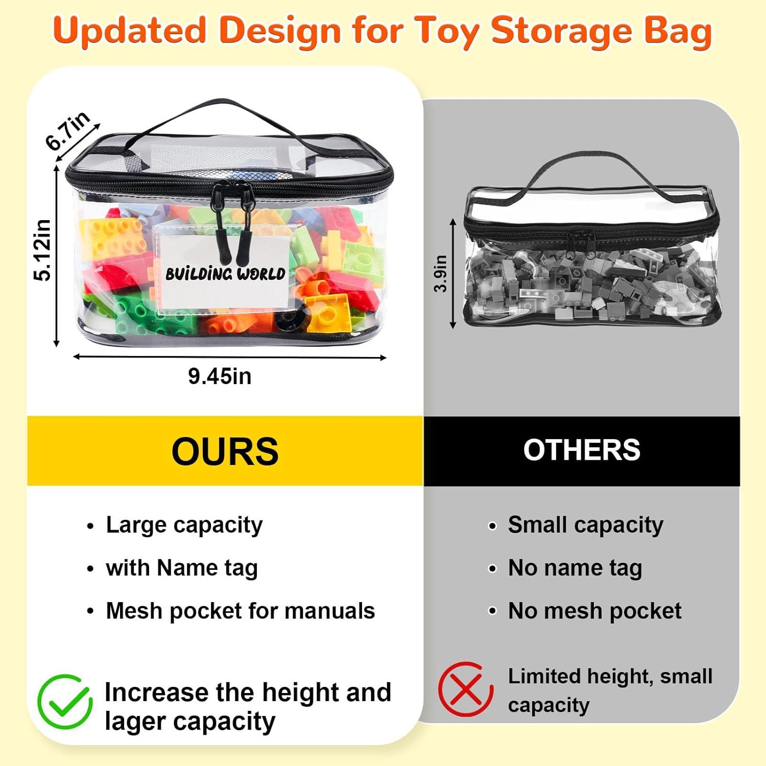 Bolsa Organizador de Juguetes Tesuko 6PCS PVC Impermeable