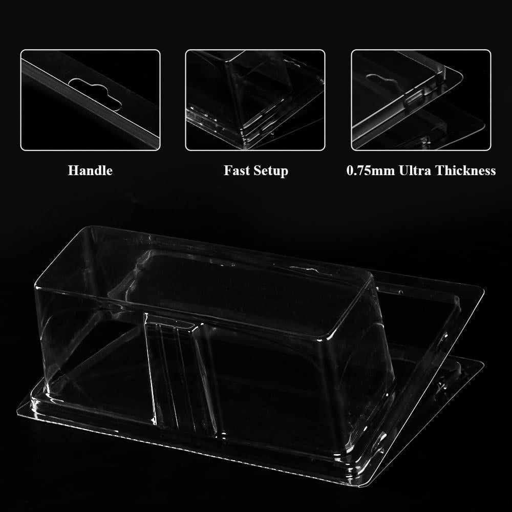 Paquete de 10 Protectores Transparentes Baskiss para Hot Wheels Premium 2-Pack