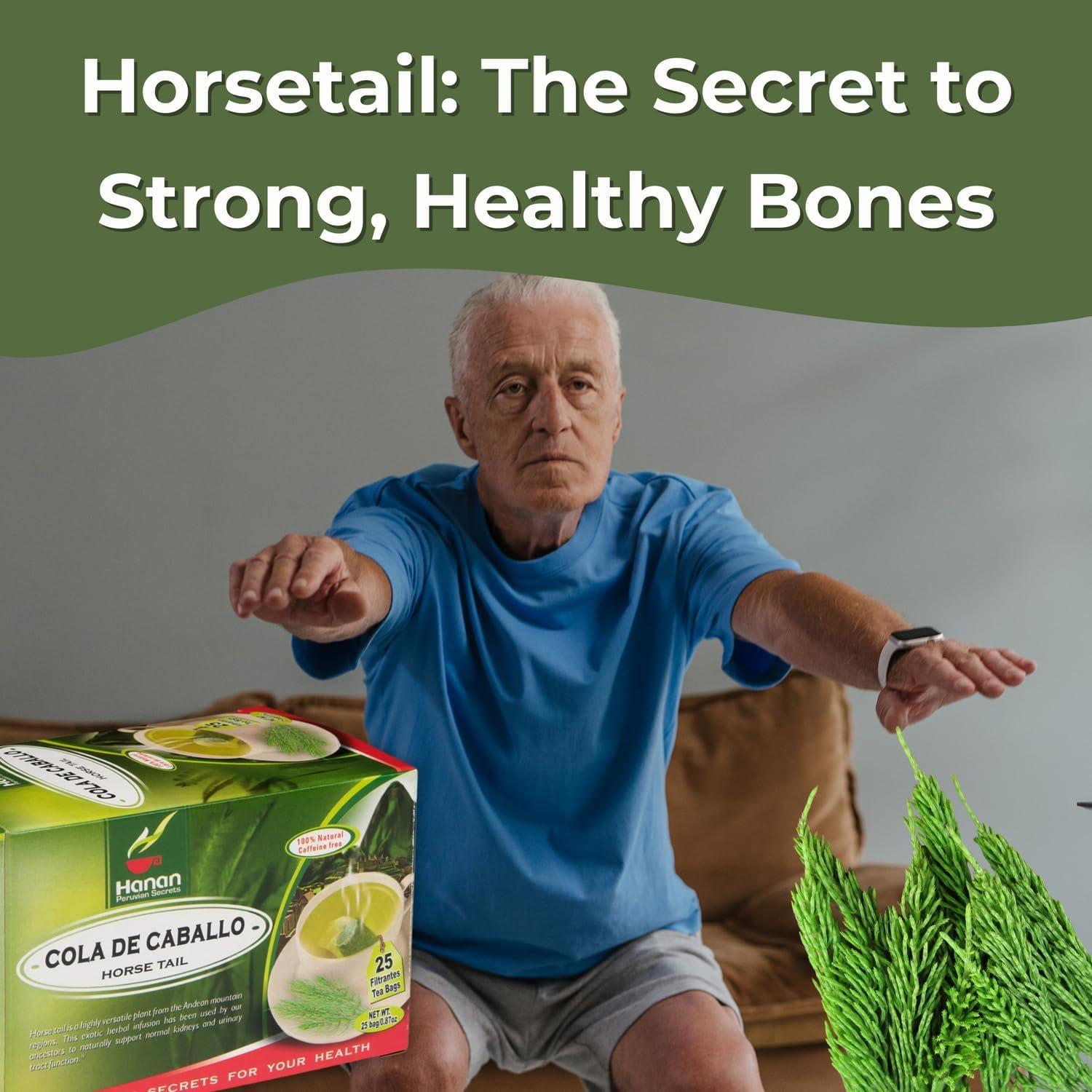 Té de Cola de Caballo Hanan - 50 Bolsitas 100% Natural Perú