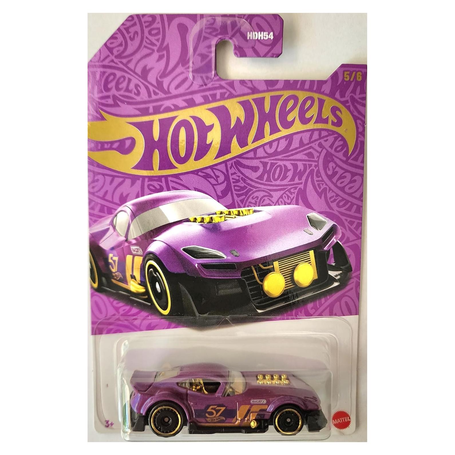 Hot Wheels Muscle y Blown Púrpura 57° Aniversario 1:64
