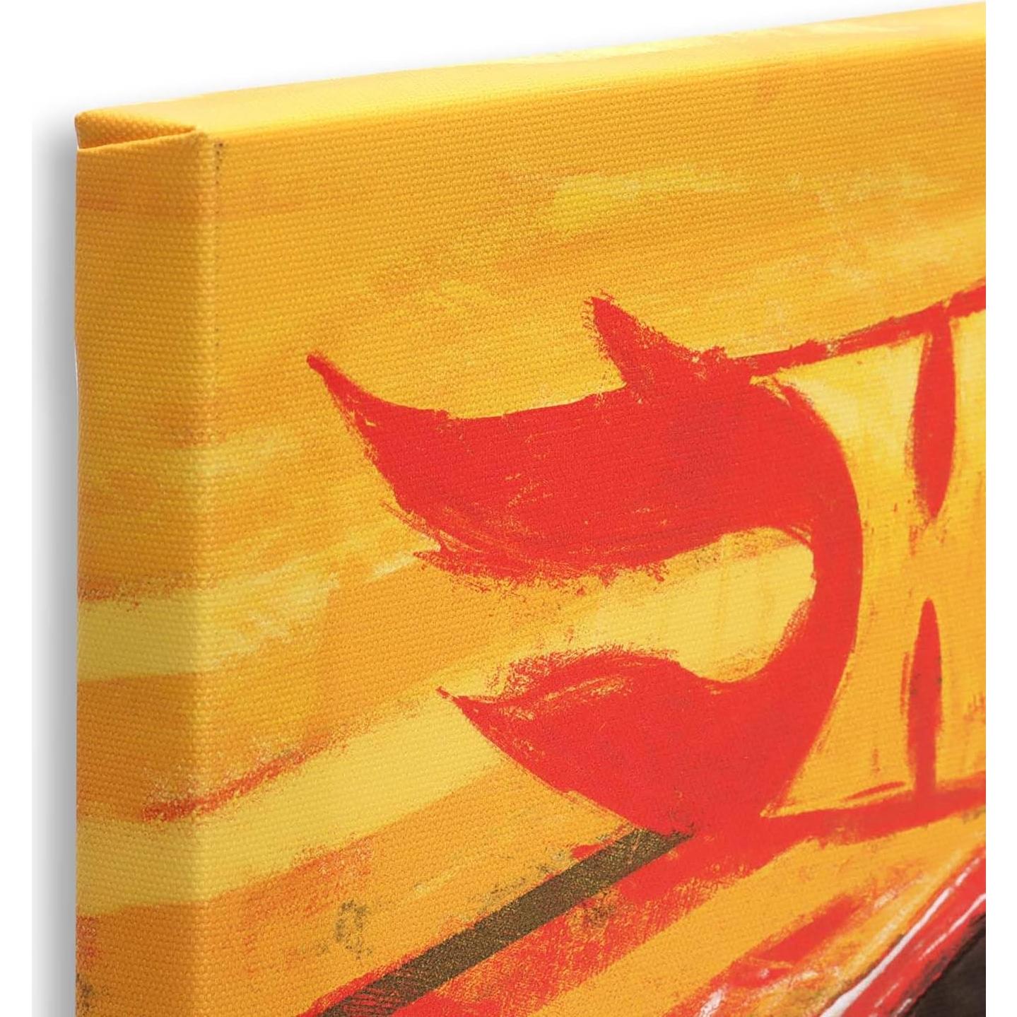 Lienzo Enmarcado Hot Wheels Coche Rojo 42.86x28.58cm Decoración