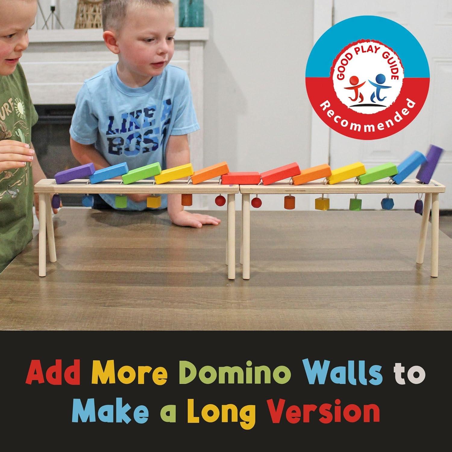 Soporte de Dominó de Madera MEAVIA con Bloques Coloridos