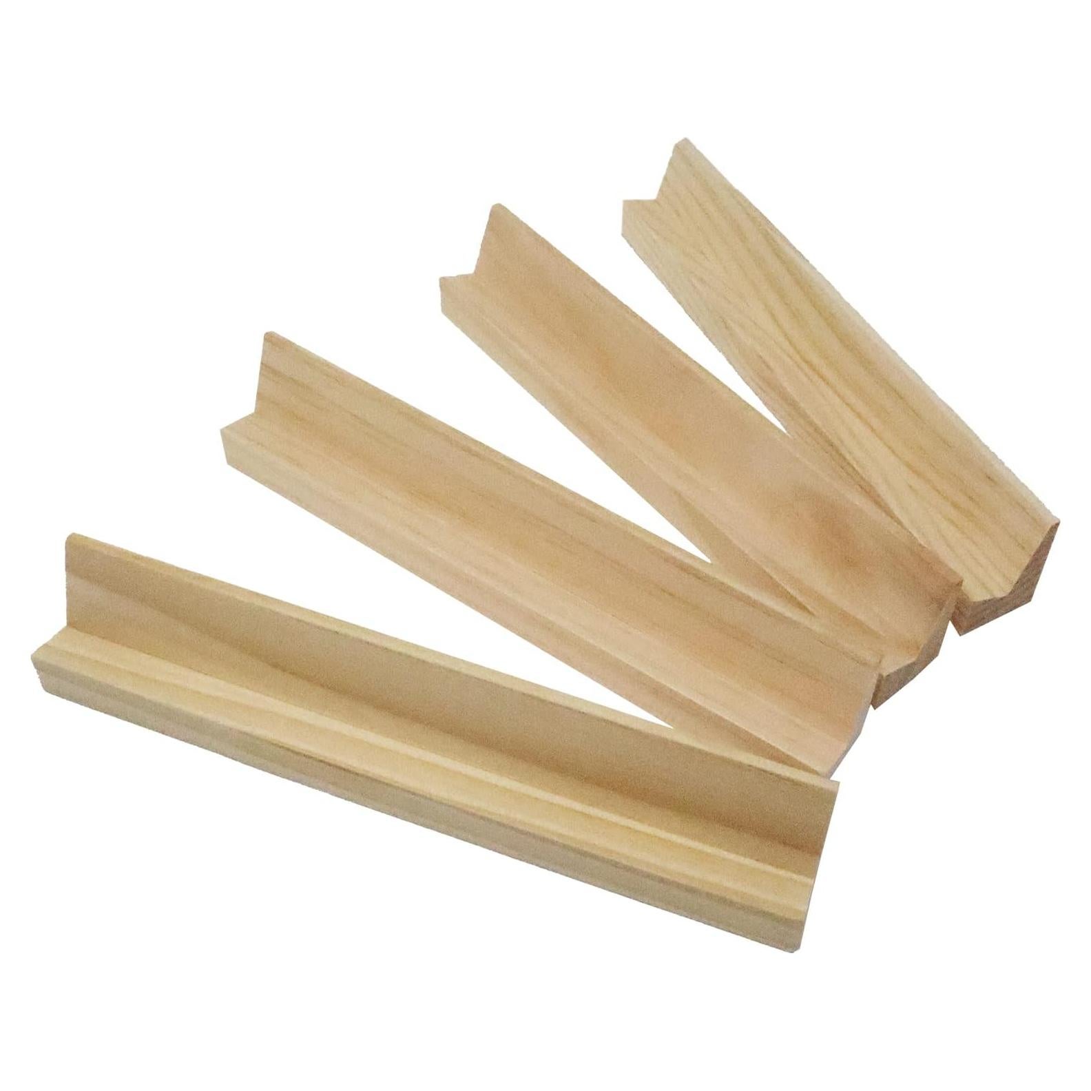 Juego de bandejas de dominó de madera RCP - Set de 4