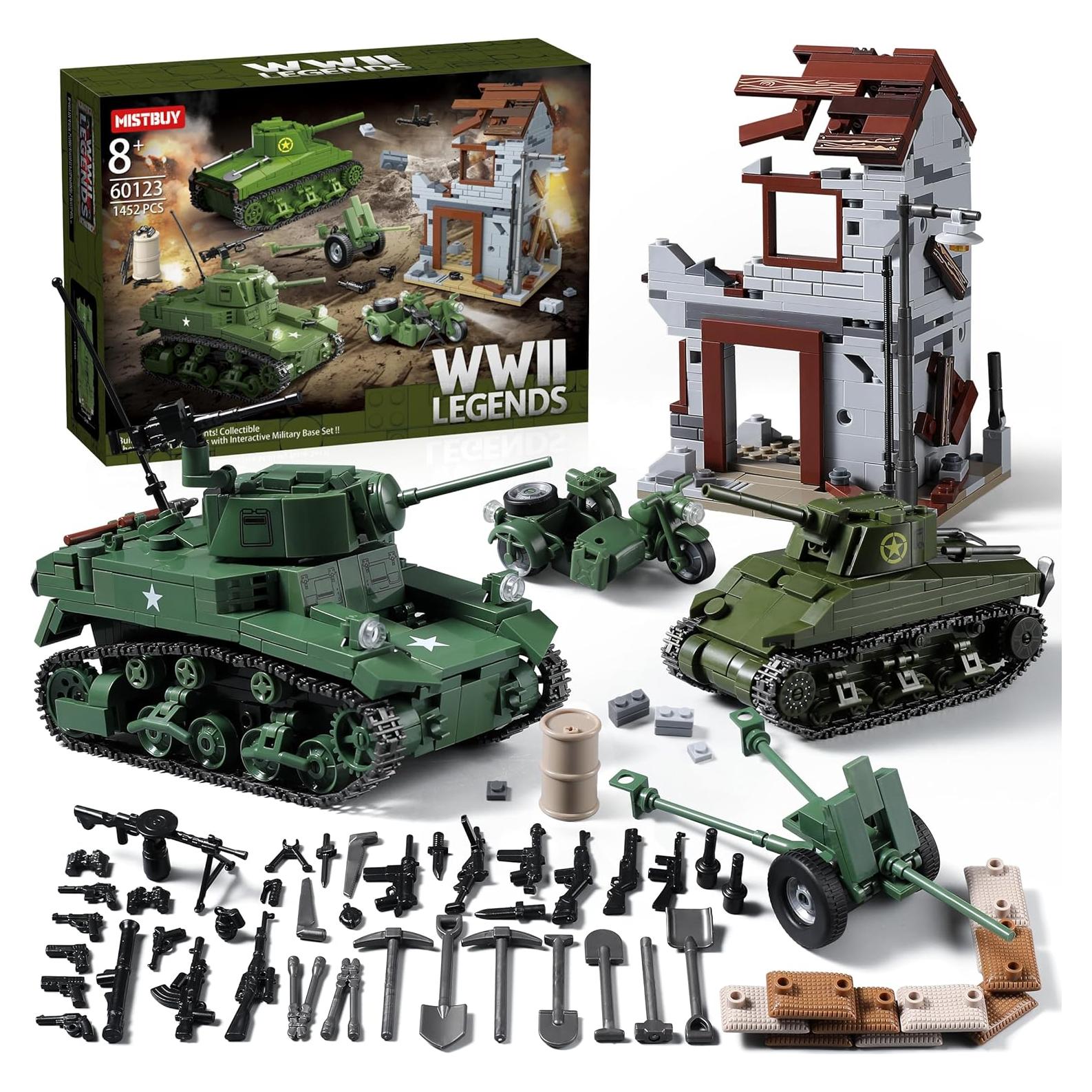 Juguete de Construcción Militar MISTBUY - Tanques WWII 1452 Piezas