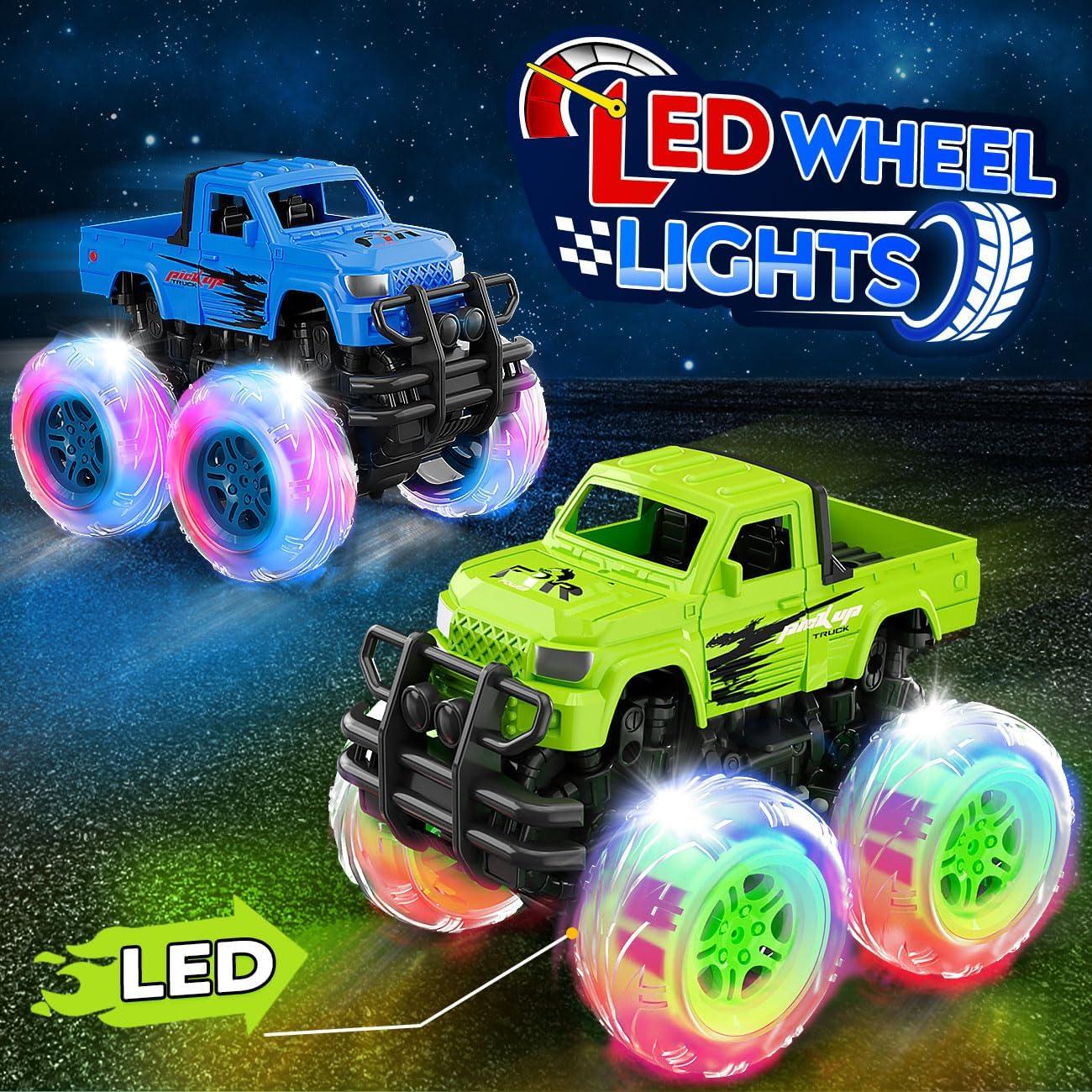 Set de 2 Camiones Monster Truck Shantou para Niños 3-4 Años