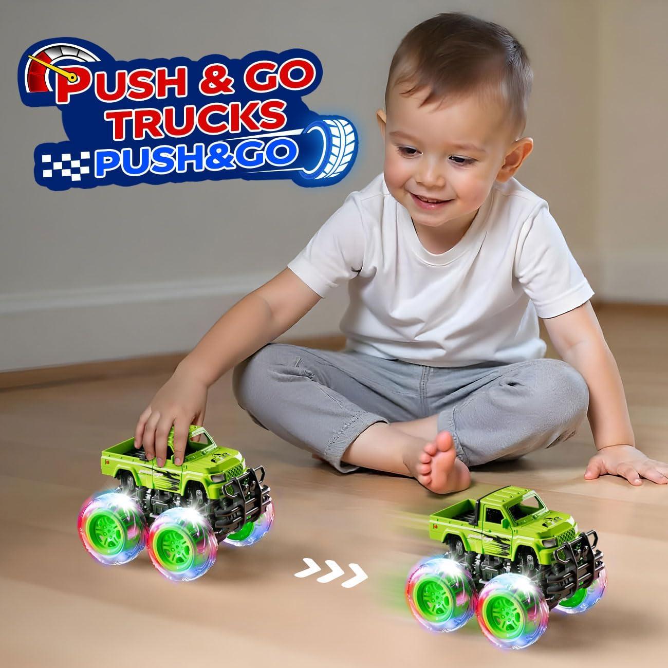 Set de 2 Camiones Monster Truck Shantou para Niños 3-4 Años