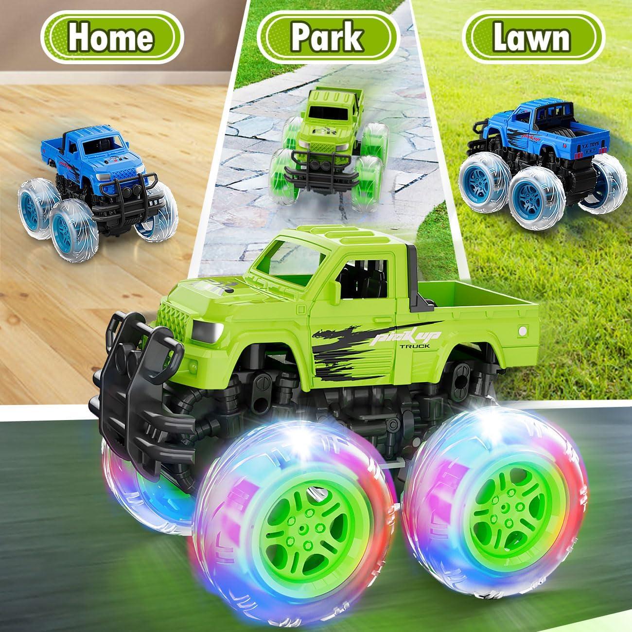 Set de 2 Camiones Monster Truck Shantou para Niños 3-4 Años