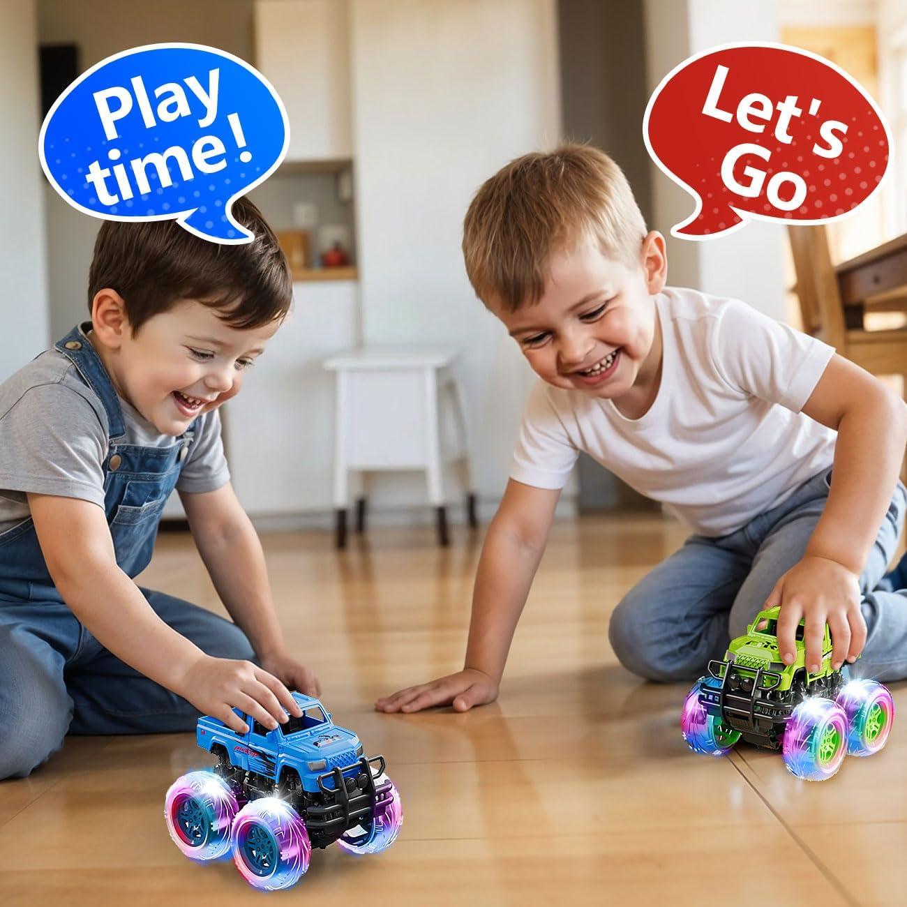 Set de 2 Camiones Monster Truck Shantou para Niños 3-4 Años