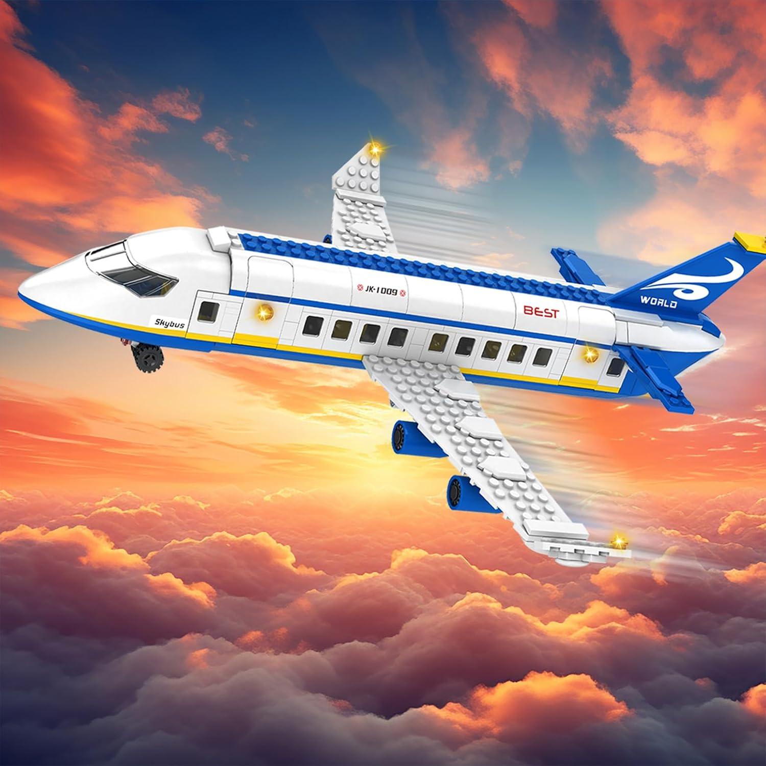 Juego de Construcción de Aeropuerto IKKOSYA 516 Piezas 6 en 1